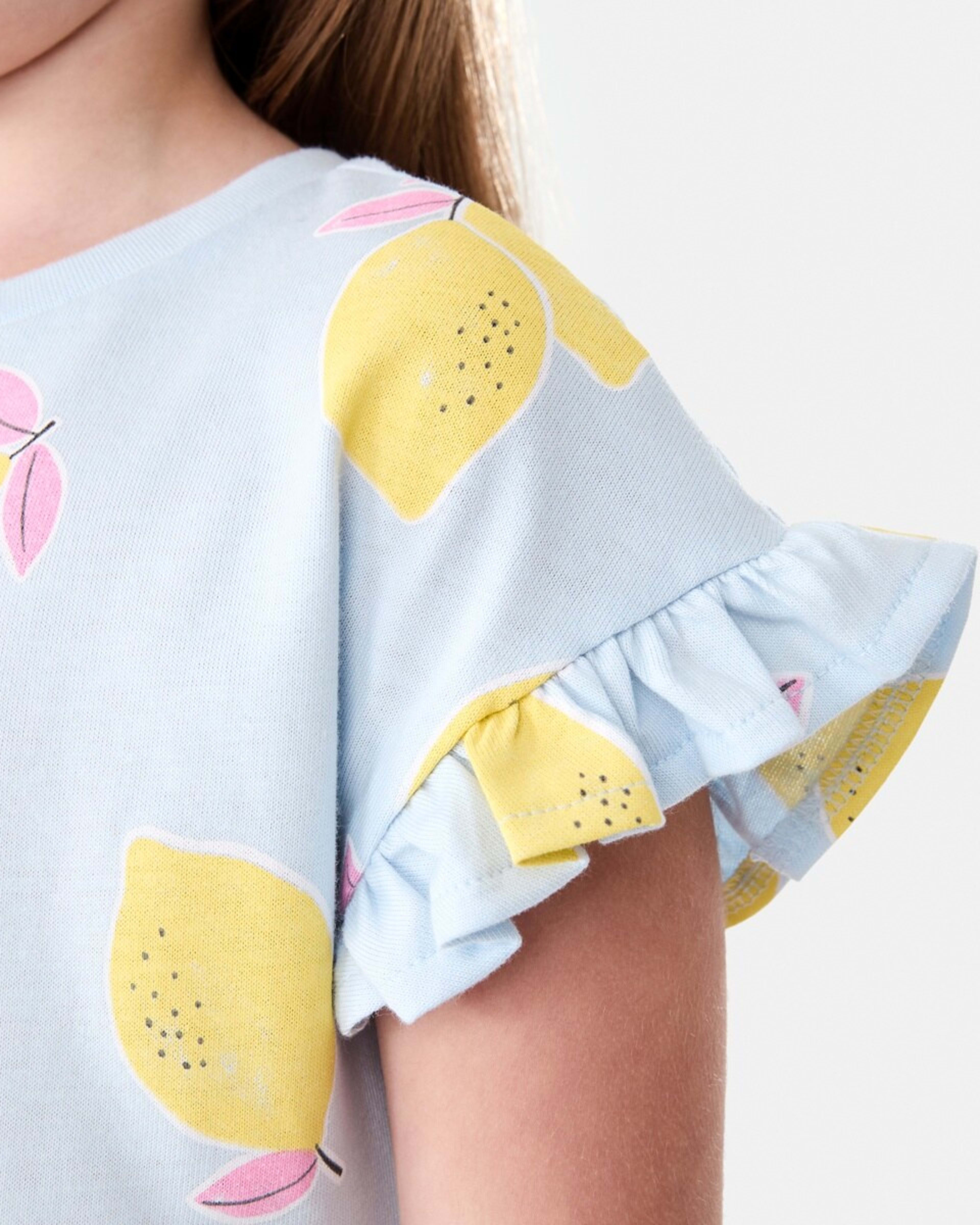 4 Jersey Dress LEMON FLOATS ICE MIST, 4 of 7