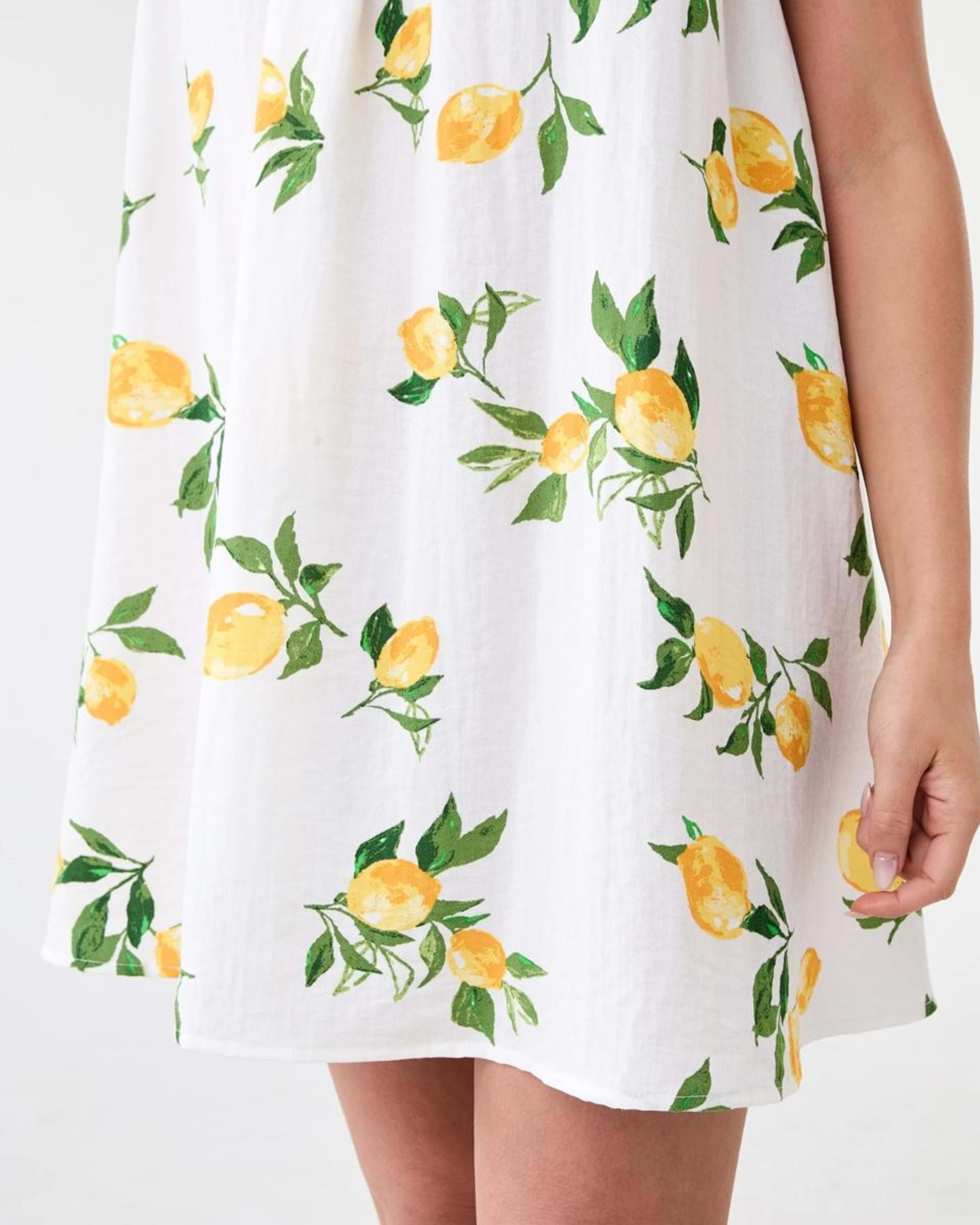 6 Sleeveless Textured Mini Dress Lemons, 6 of 7