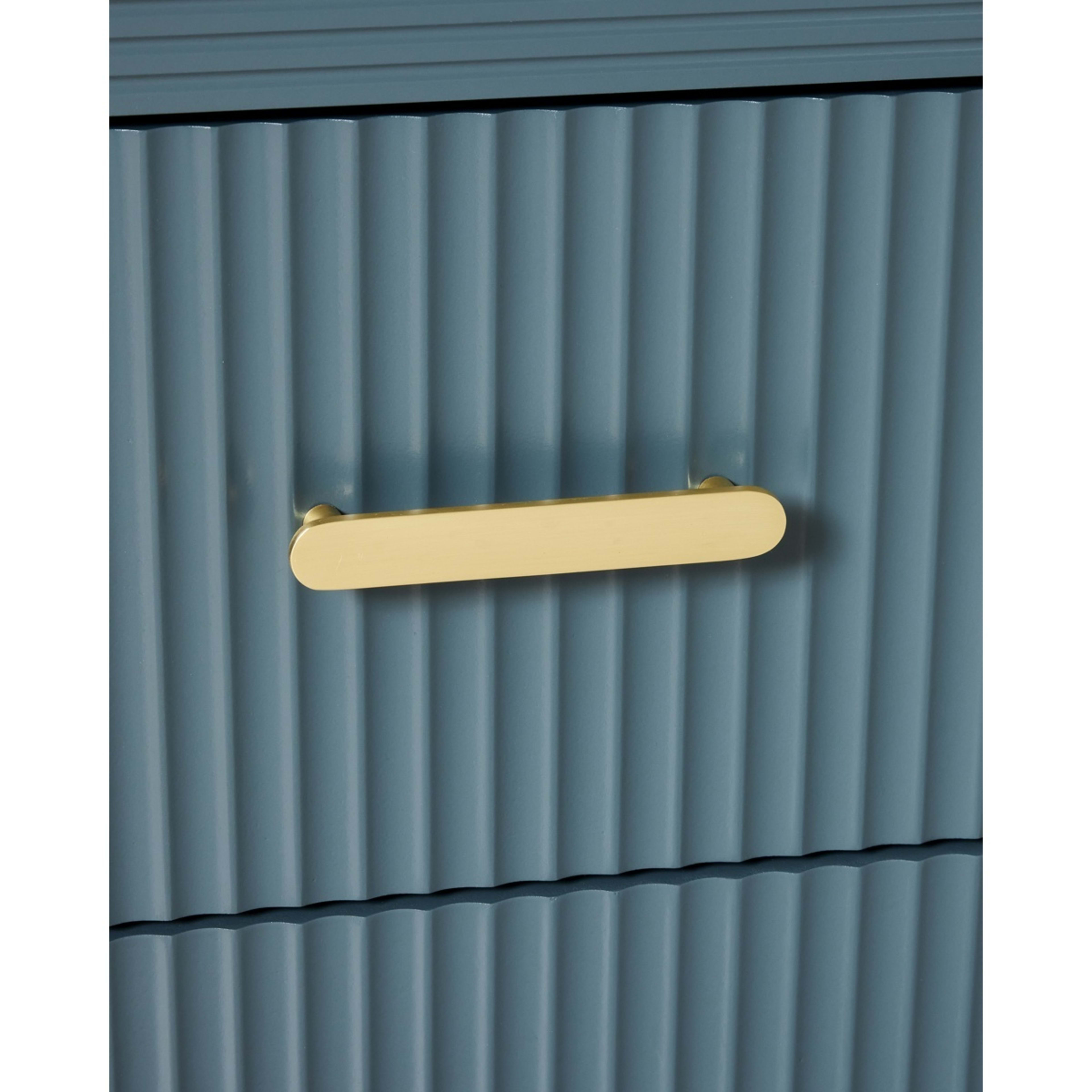 5 Luna 2 Drawer Bedside Table - Blue, 5 of 7