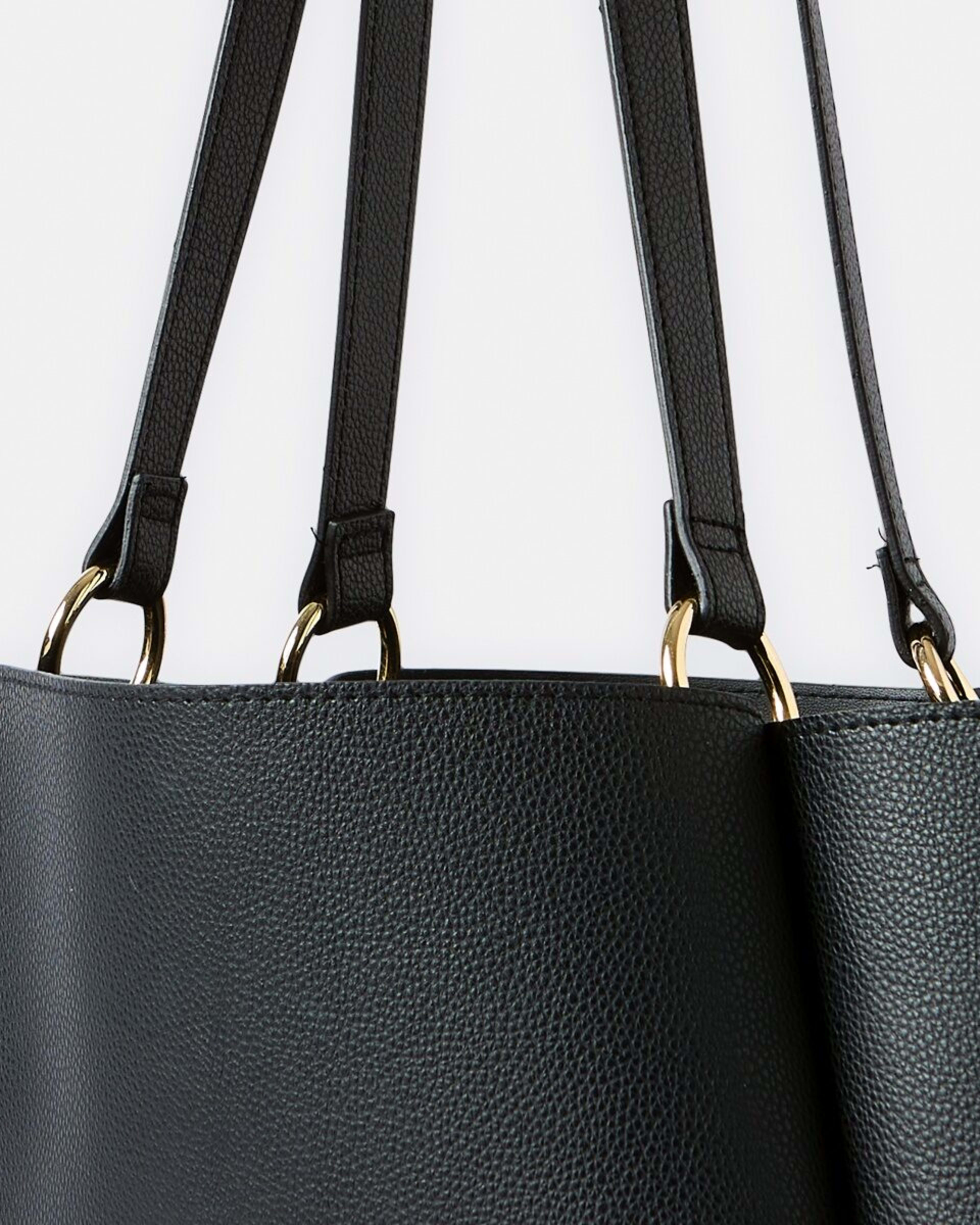 4 PU Tote Bag BLACK, 4 of 6