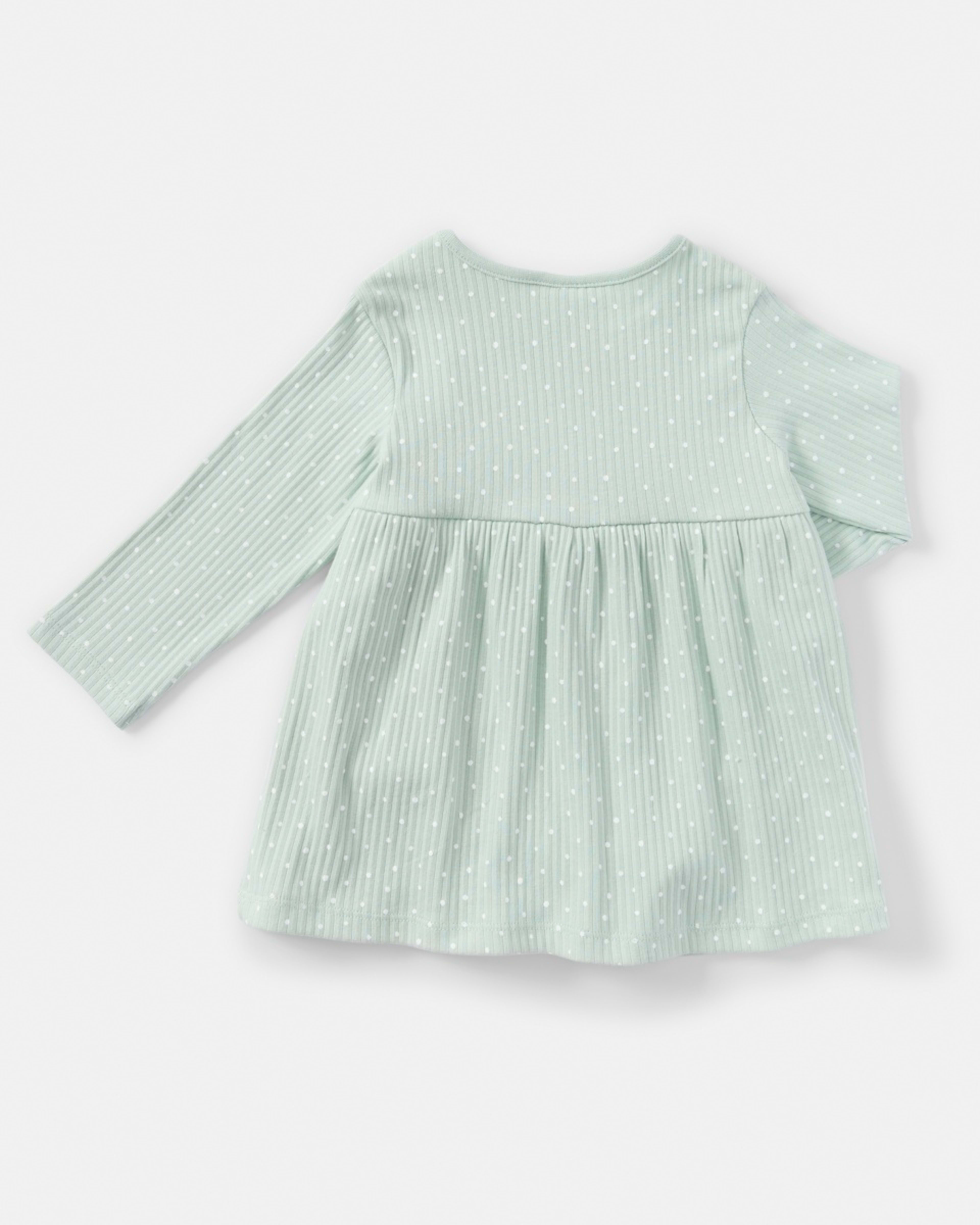 2 All Over Print Bodysuit Dress Green Spots, 2 of 4