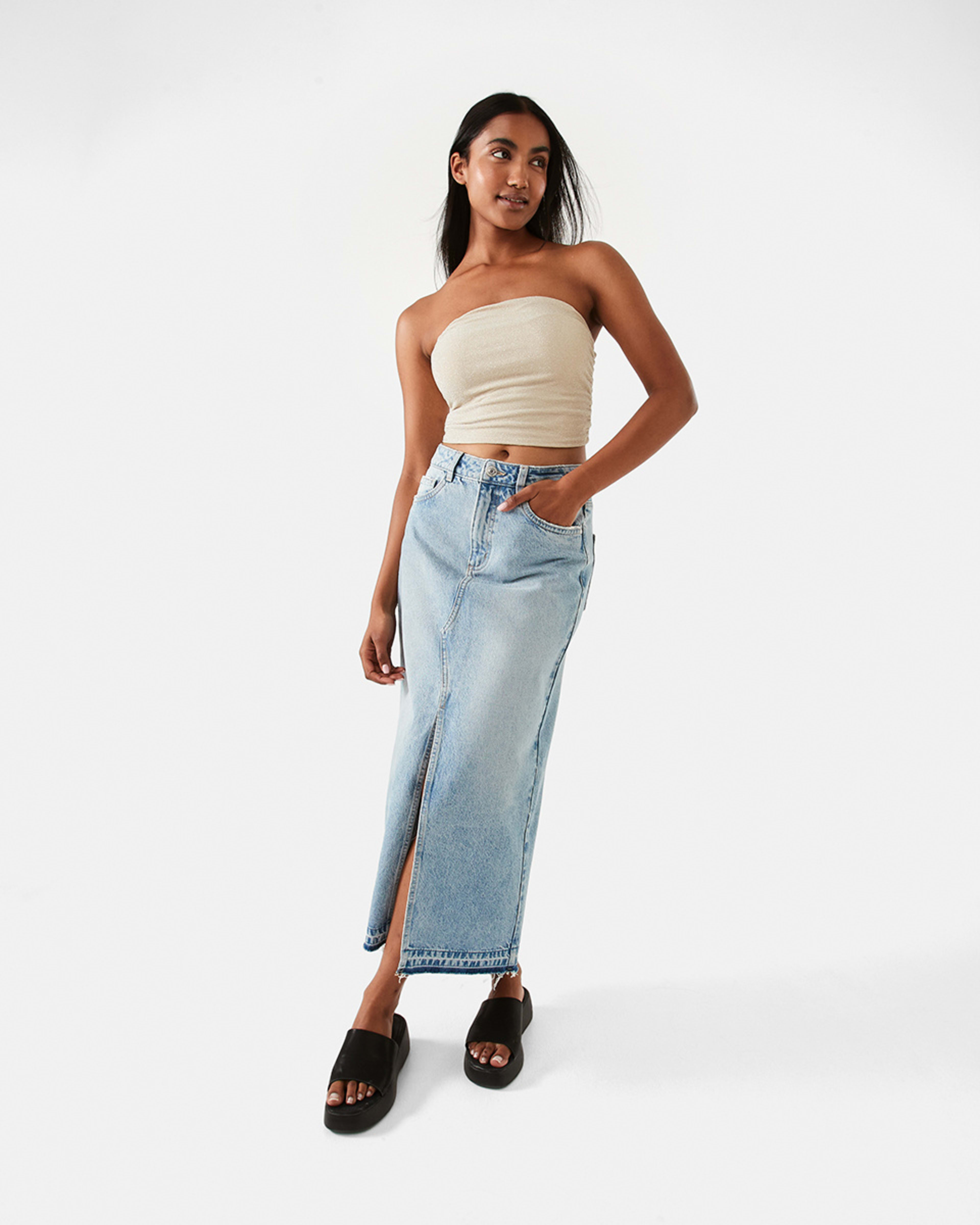 Denim Maxi Skirt Kmart