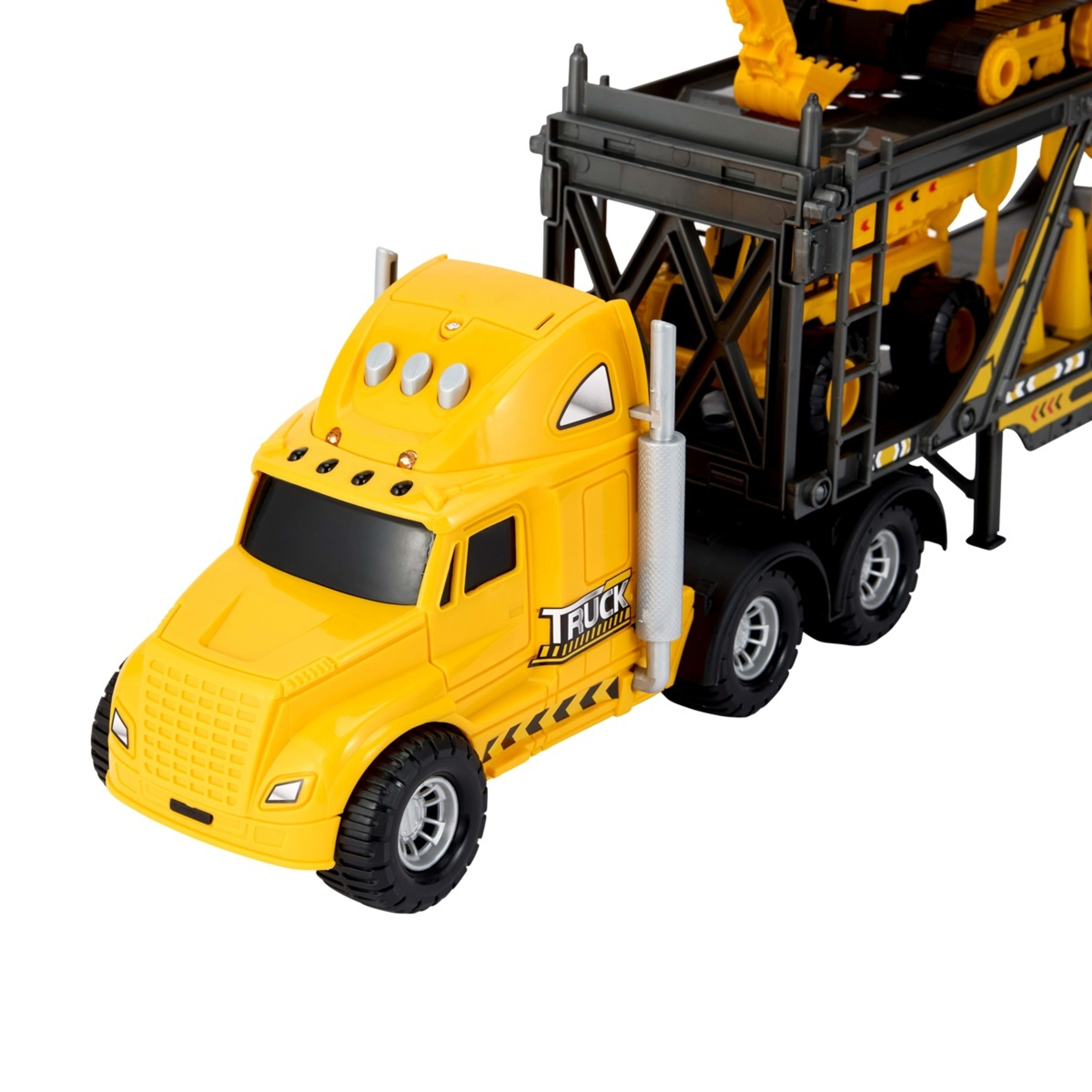 5 Lights and Sounds Construction Hauler Playset, 5 of 9