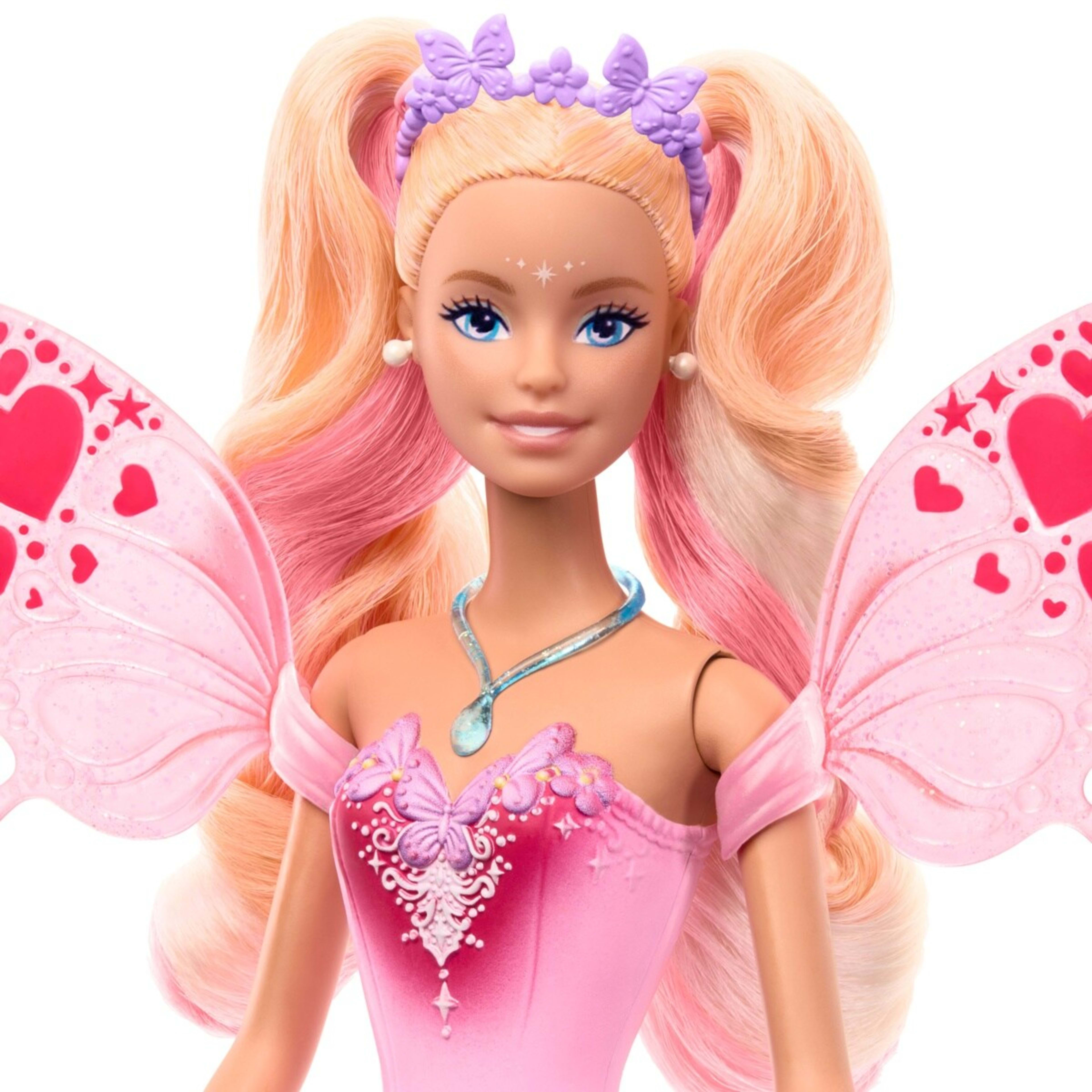 4 Barbie Fantasy Fairy Doll with Color Change Wings, 4 of 7