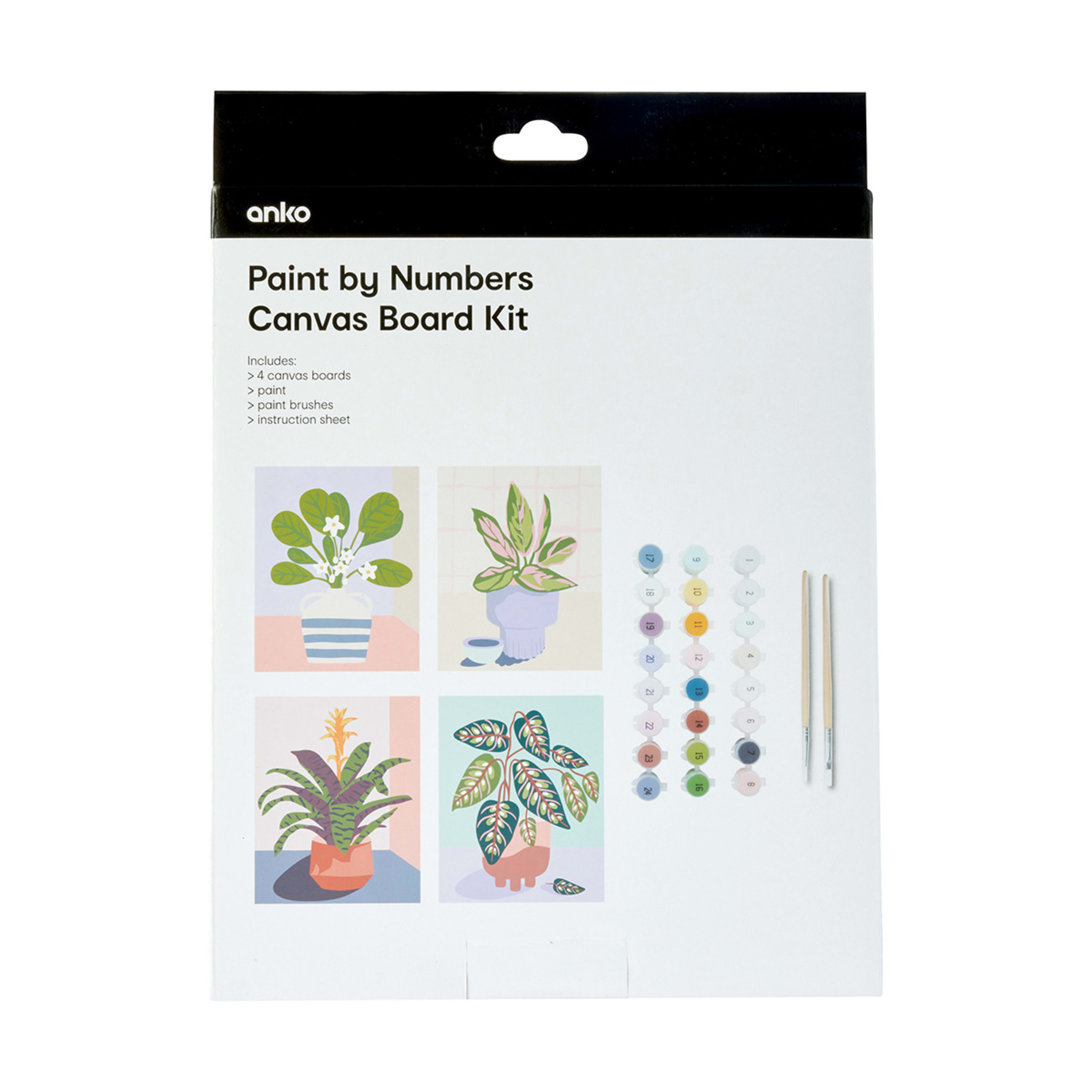 Paint by Numbers Canvas Board Kit Kmart