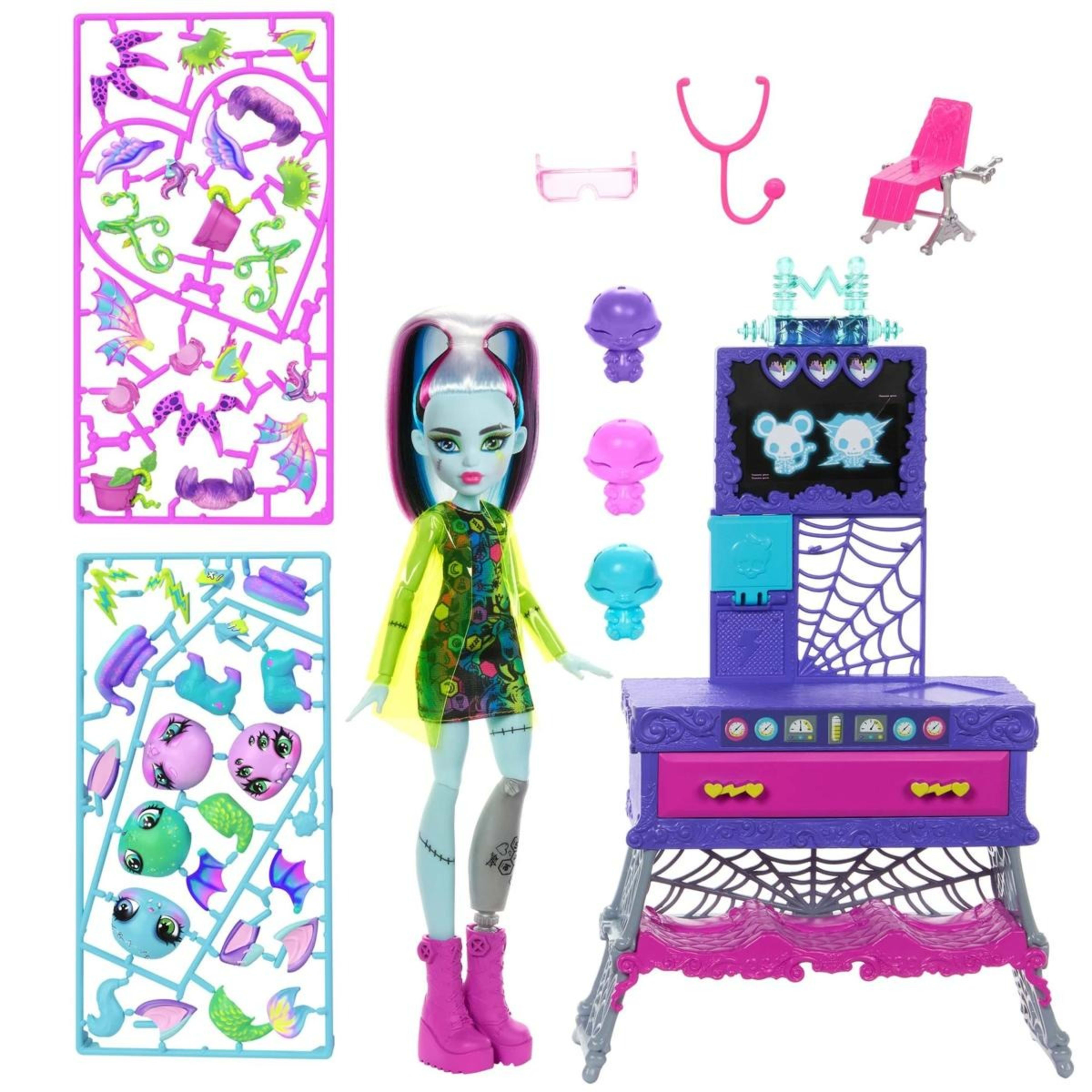 2 Monster High Frankie Stein Make-A-Monster Pet Doll Playset, 2 of 6