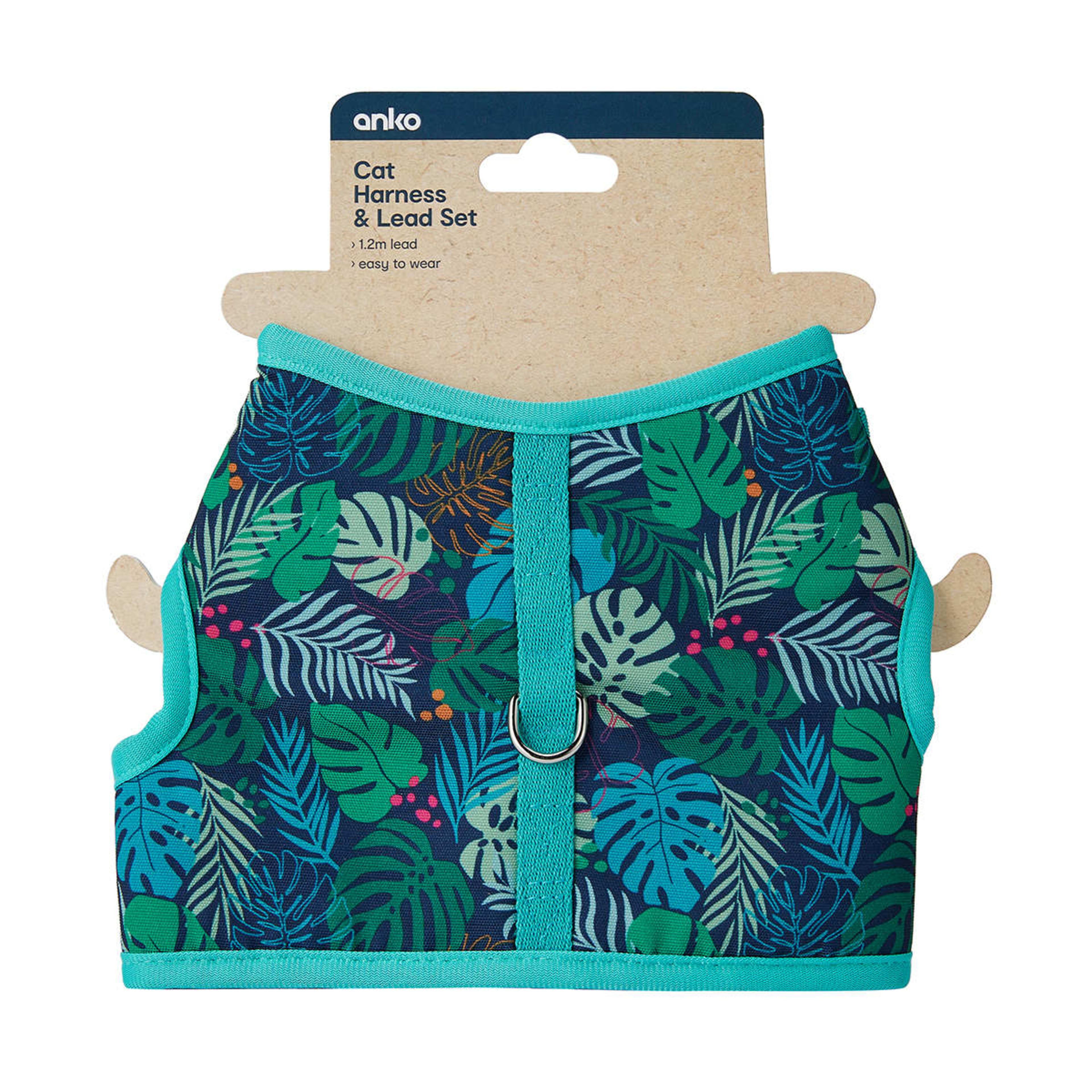 Cat Harness and Lead Set Print Kmart