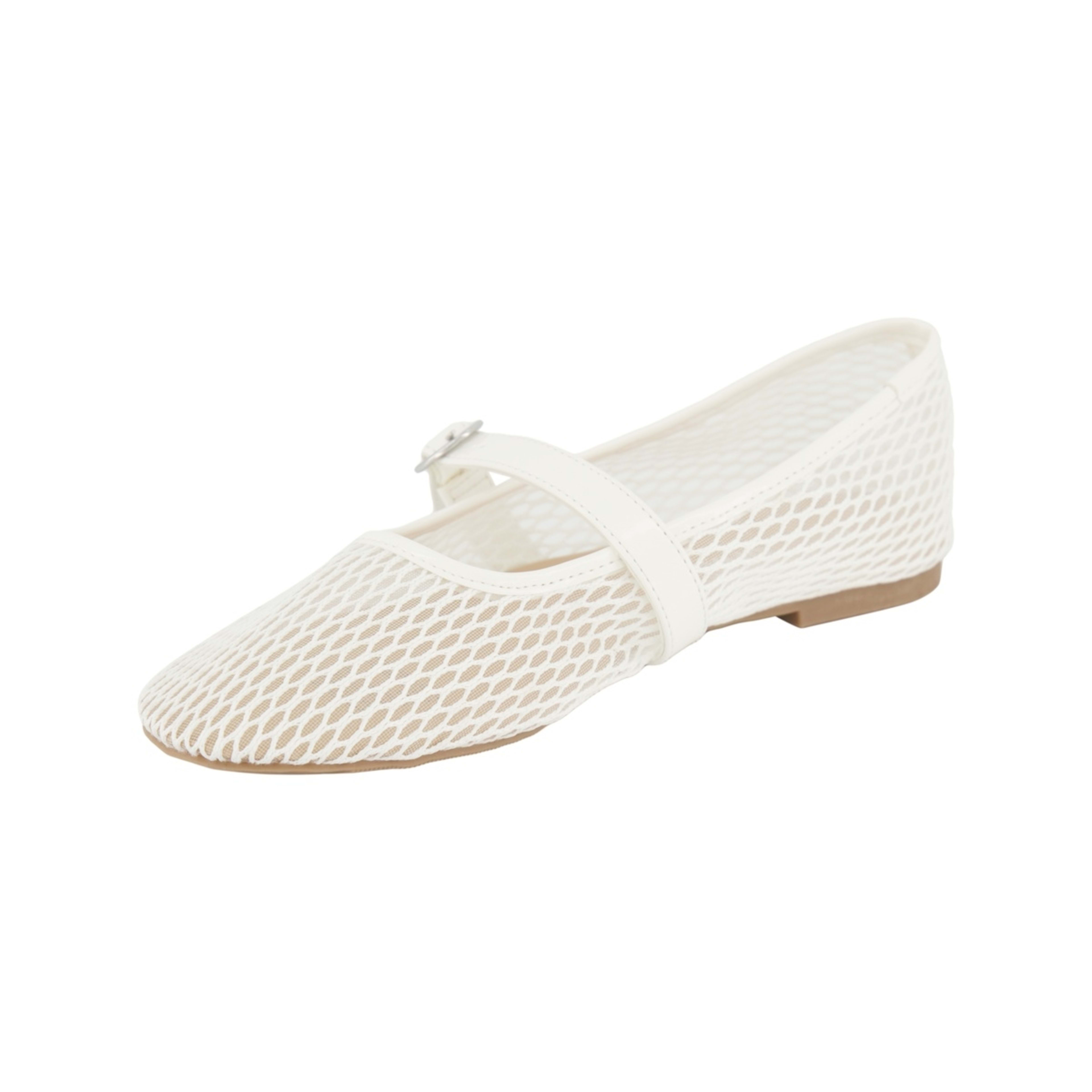 3 Trend Ballet Flats Mesh White, 3 of 6