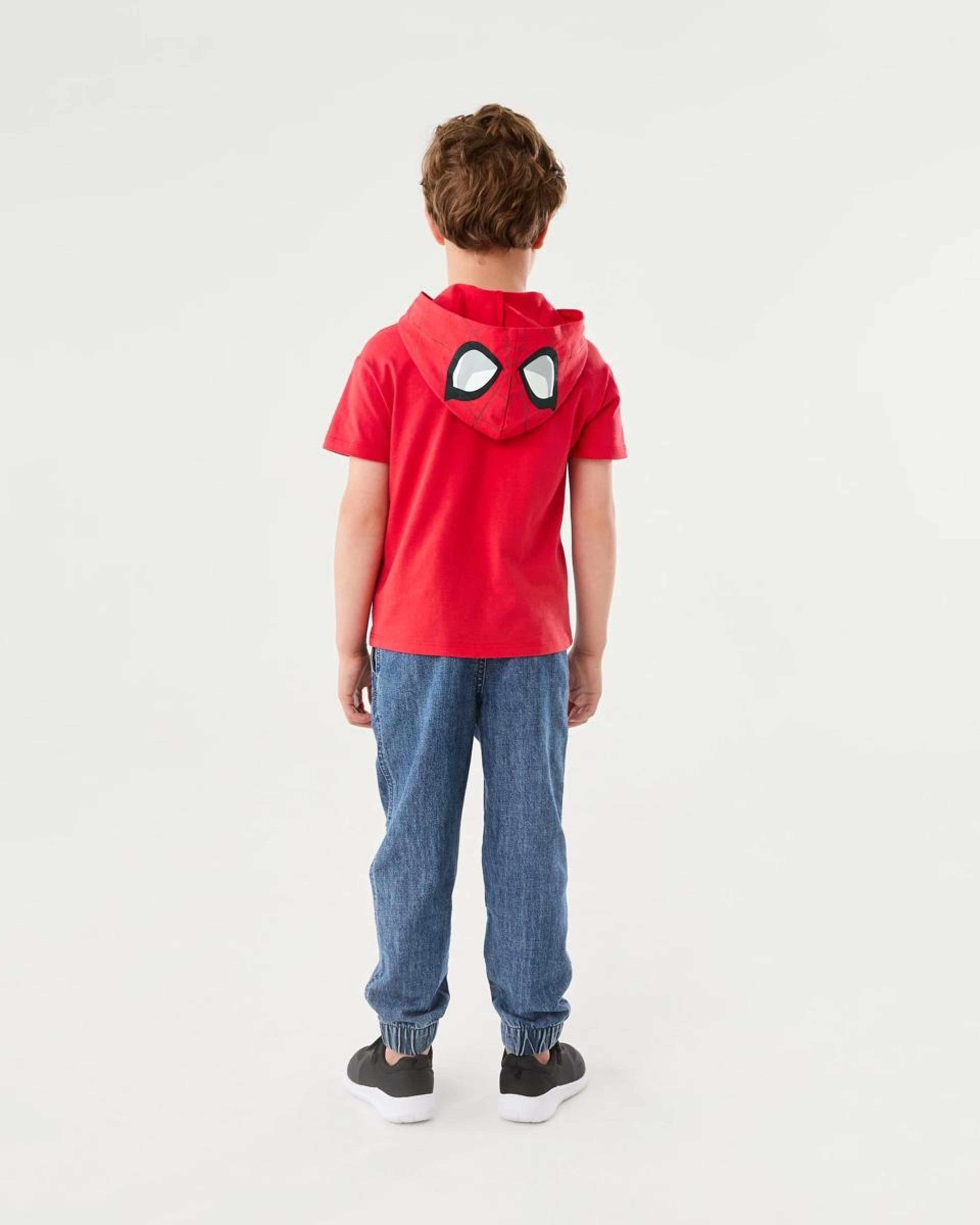 8 Spider-Man License Character Hooded Mesh T-shirt SPIDERMAN, 8 of 8