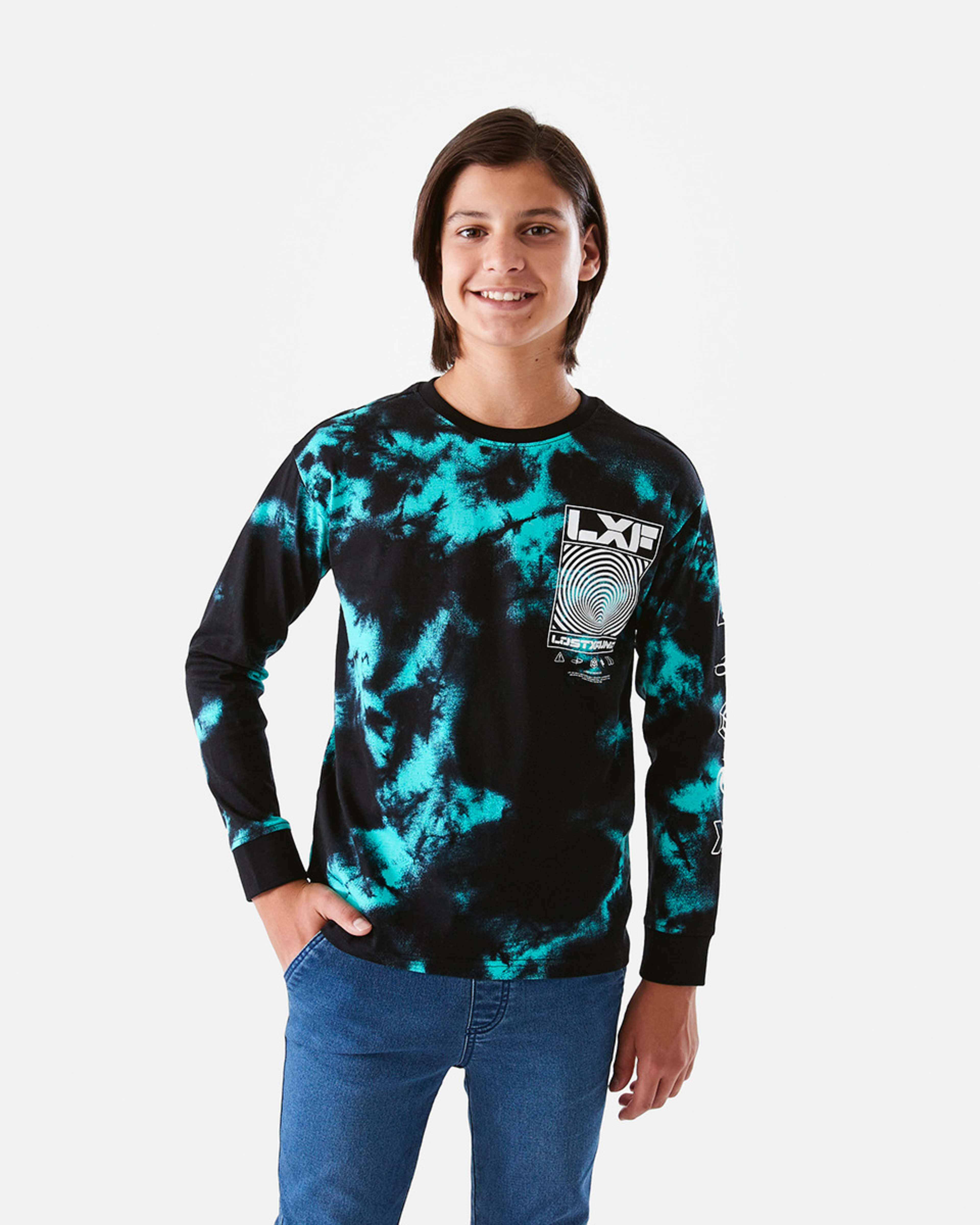 Long Sleeve Print Skate Tshirt Kmart NZ