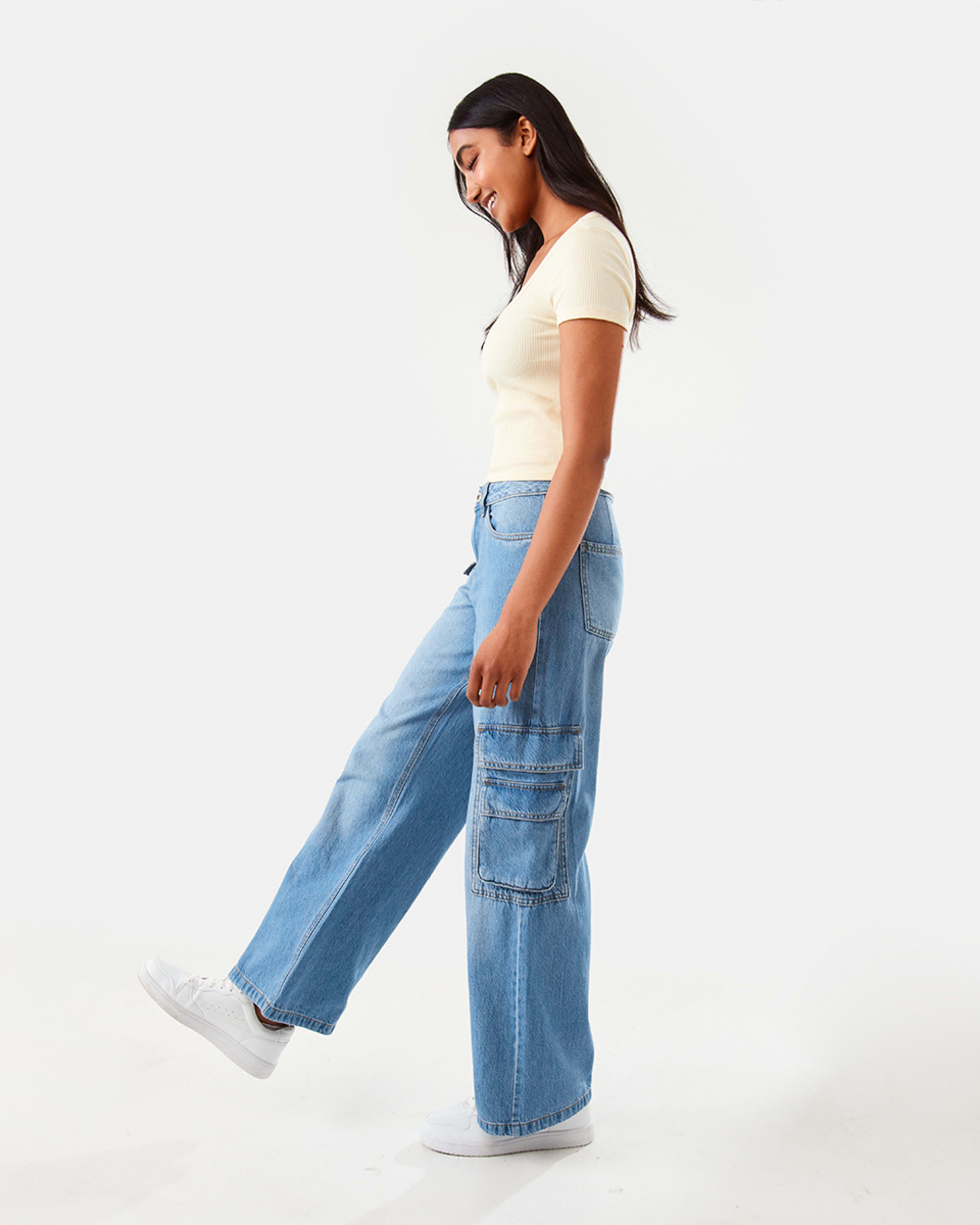 5 Short Sleeve Ribbed Square Neck T-shirt Pnacota, 5 of 8