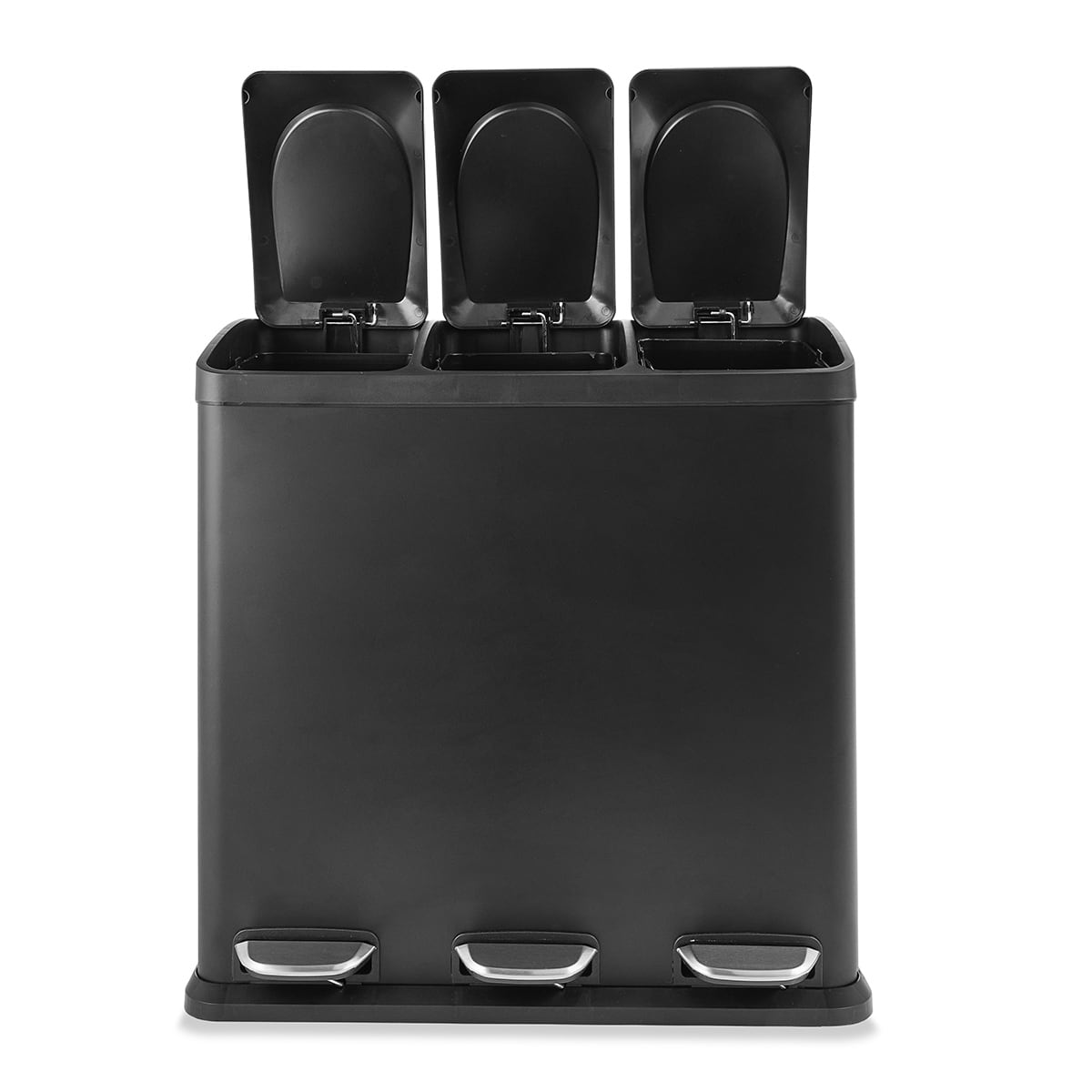 60L Black Recycle Bin - Kmart