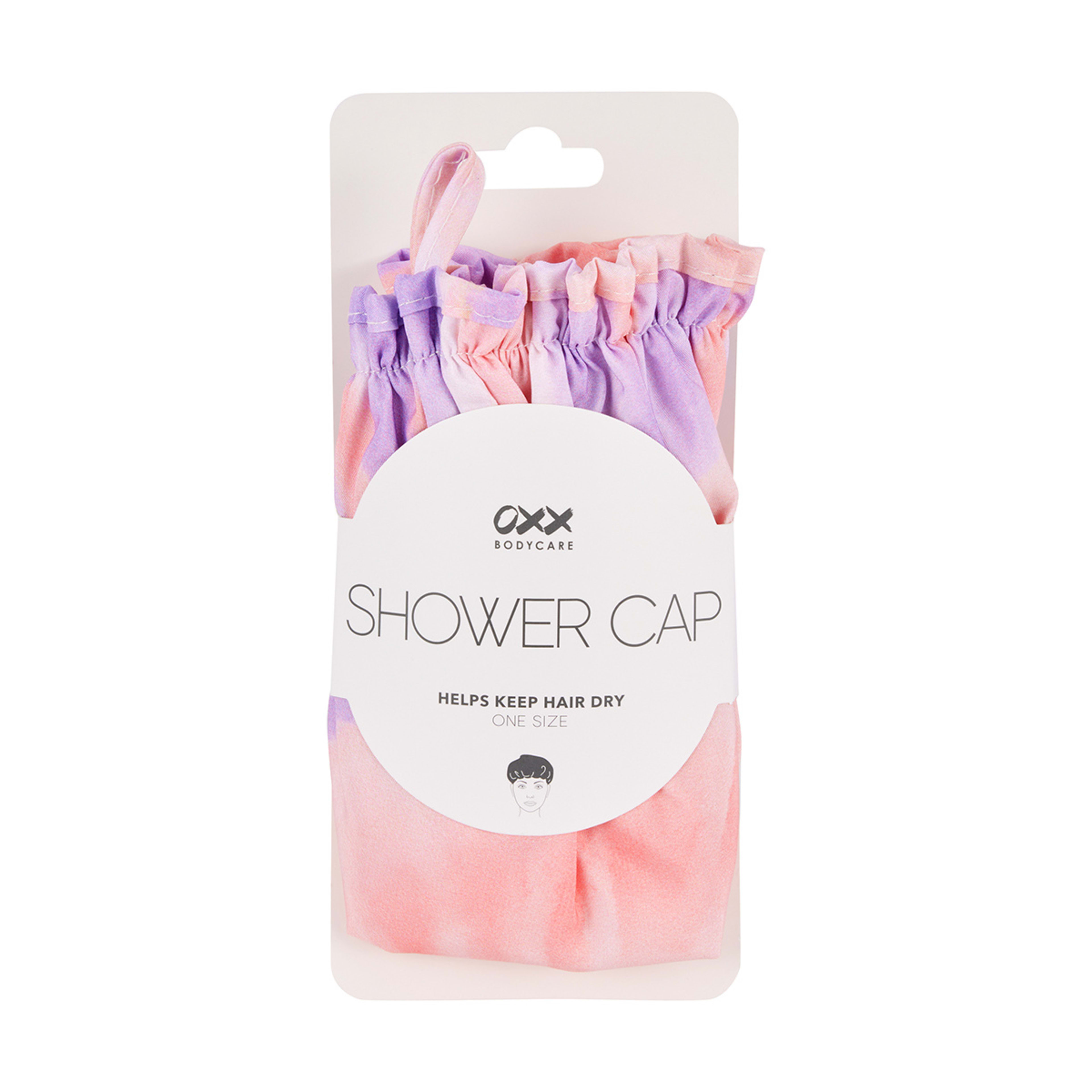 4 OXX Bodycare Shower Cap - Lilac and Peach, 4 of 4