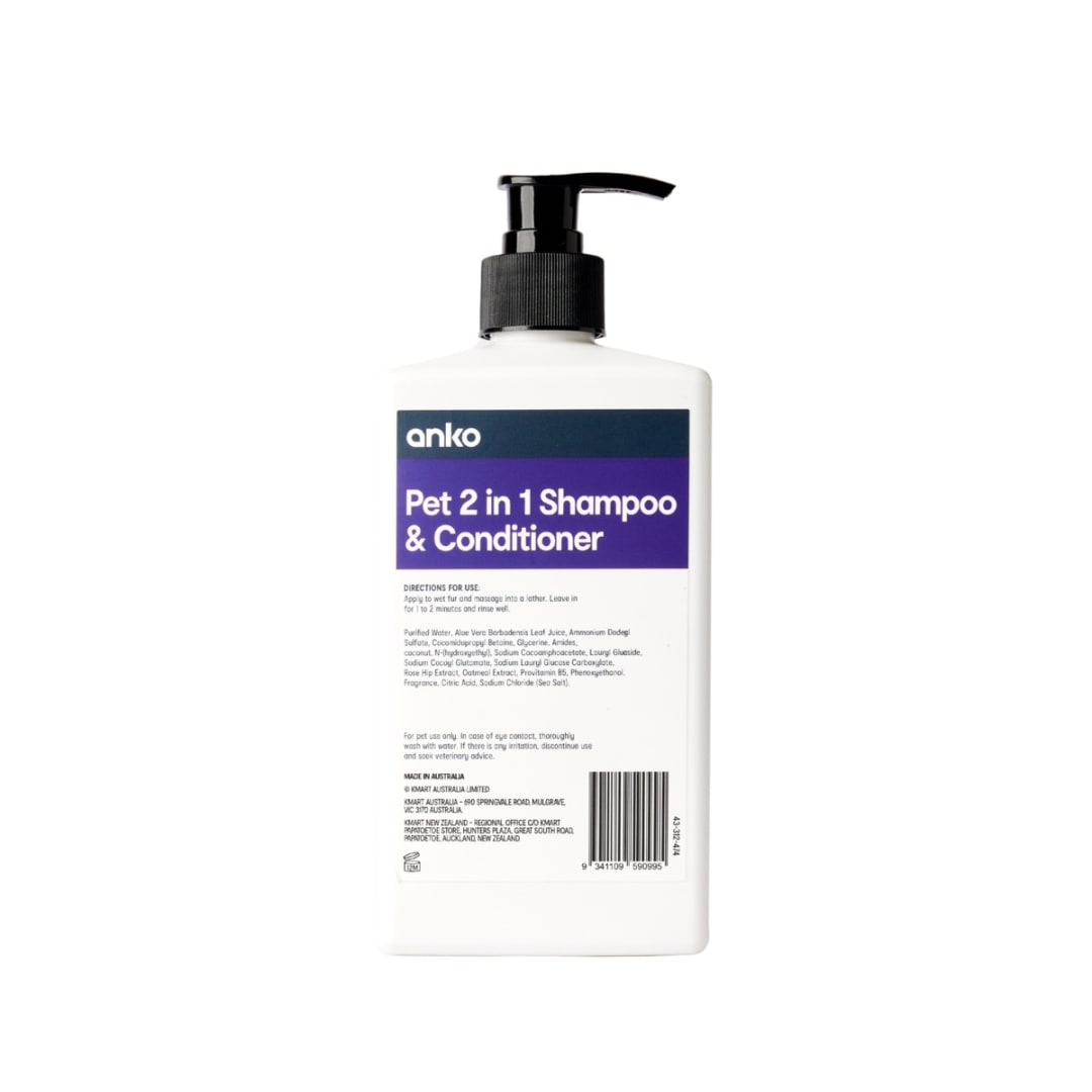 2in1 Pet Shampoo and Conditioner 500ml Kmart