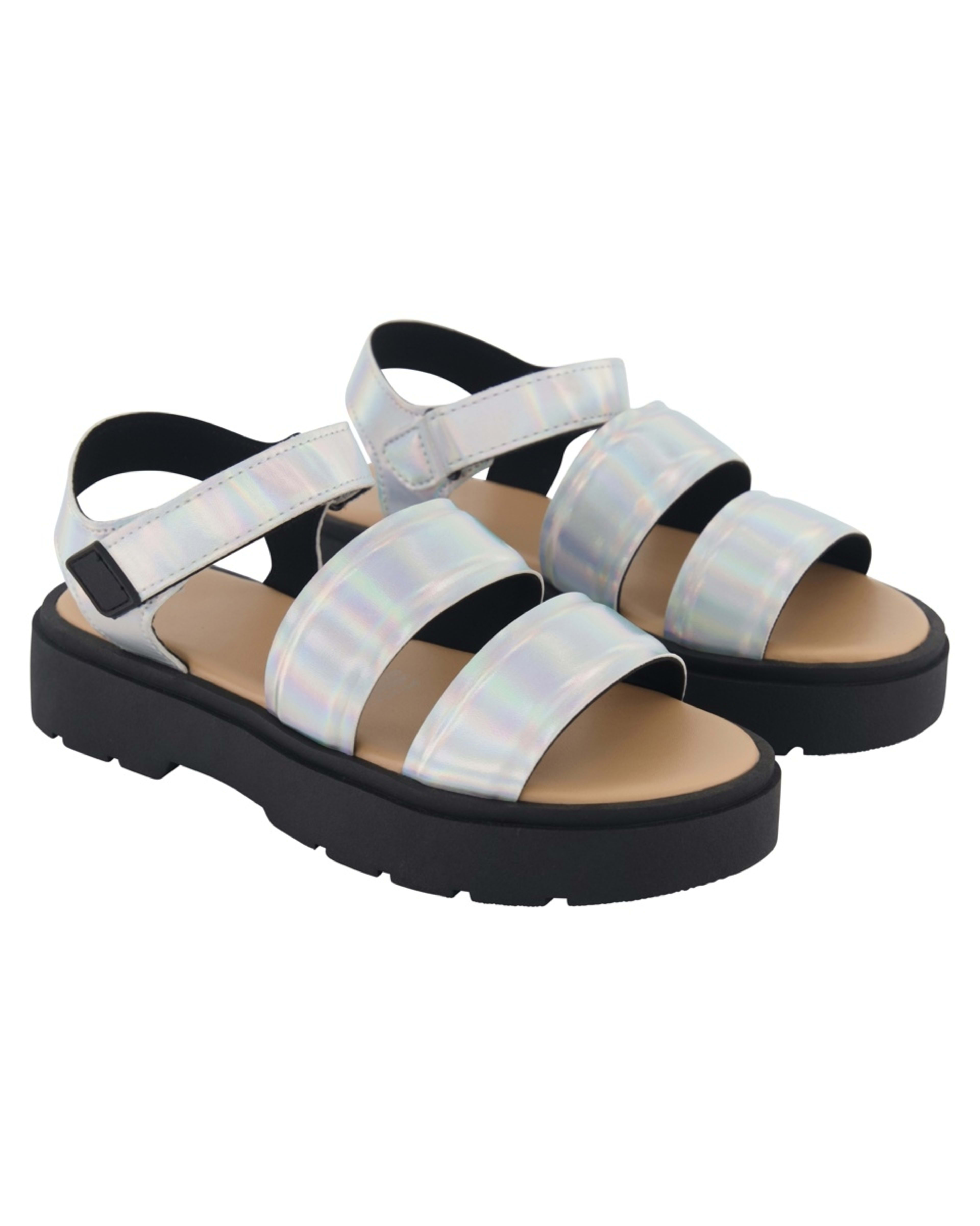 2 Senior Chunky Sandals Irridsilvr, 2 of 4