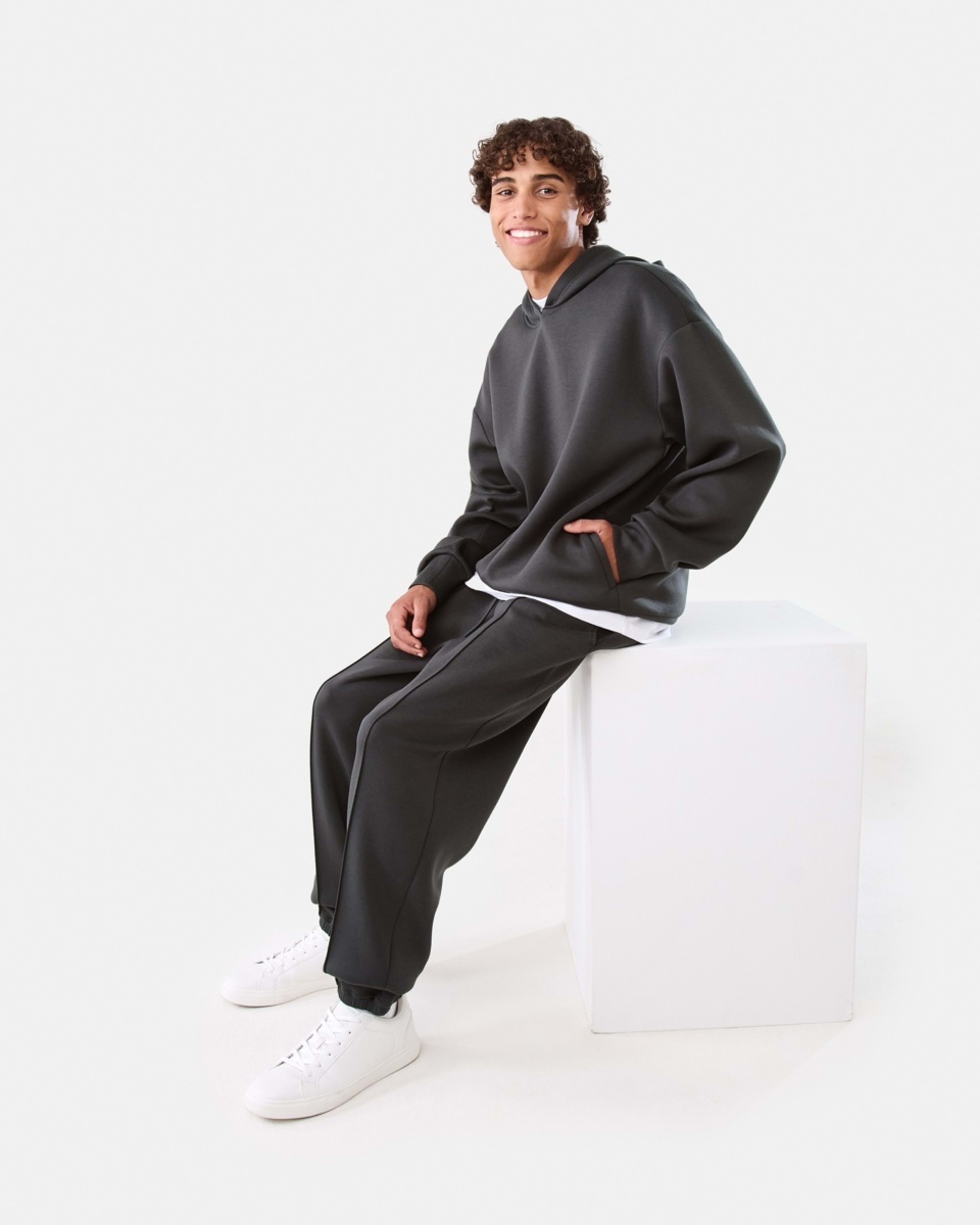 8 Oversized Scuba Hoodie VOLCANIC ROCK, 8 of 9
