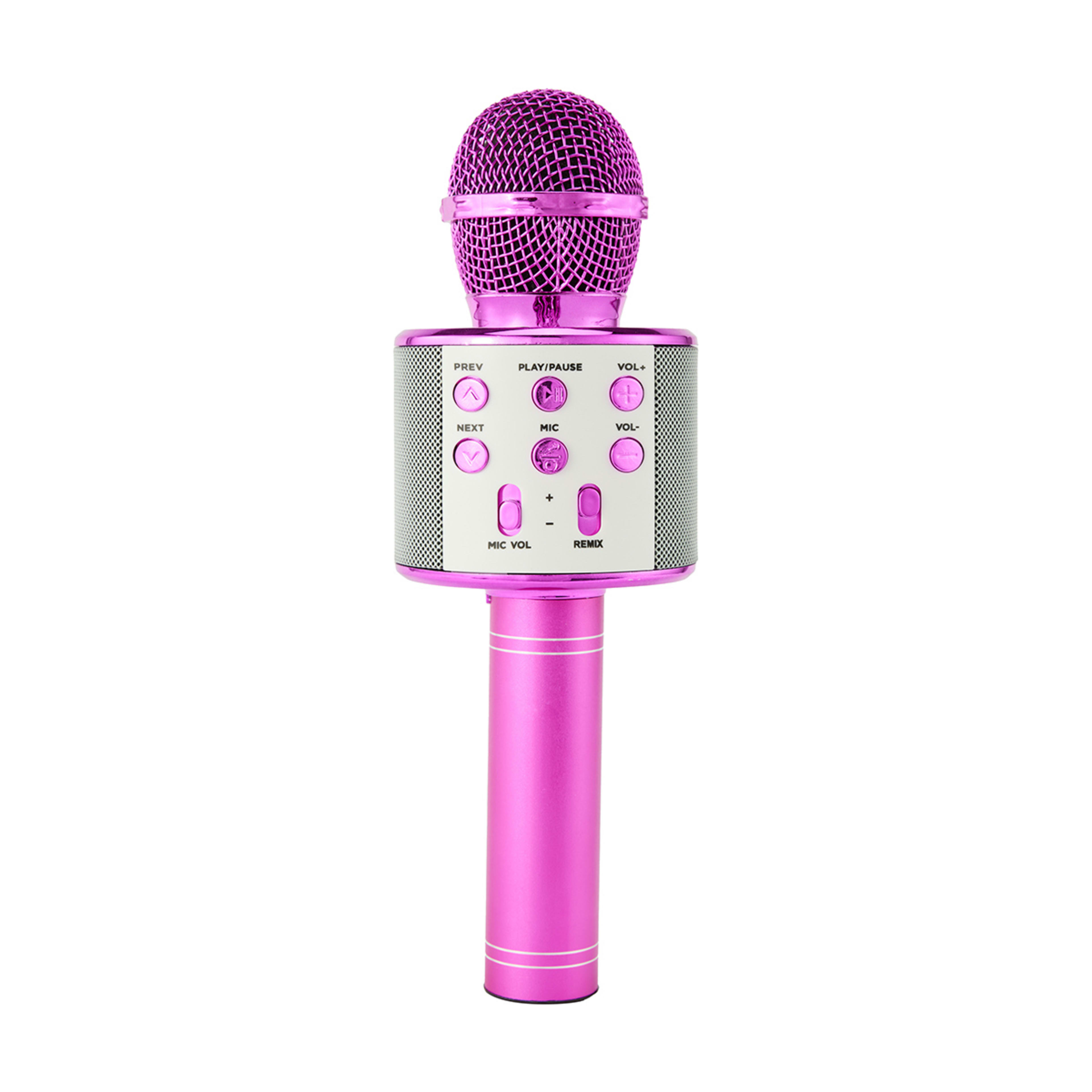 Karaoke Bluetooth Microphone Pink Kmart