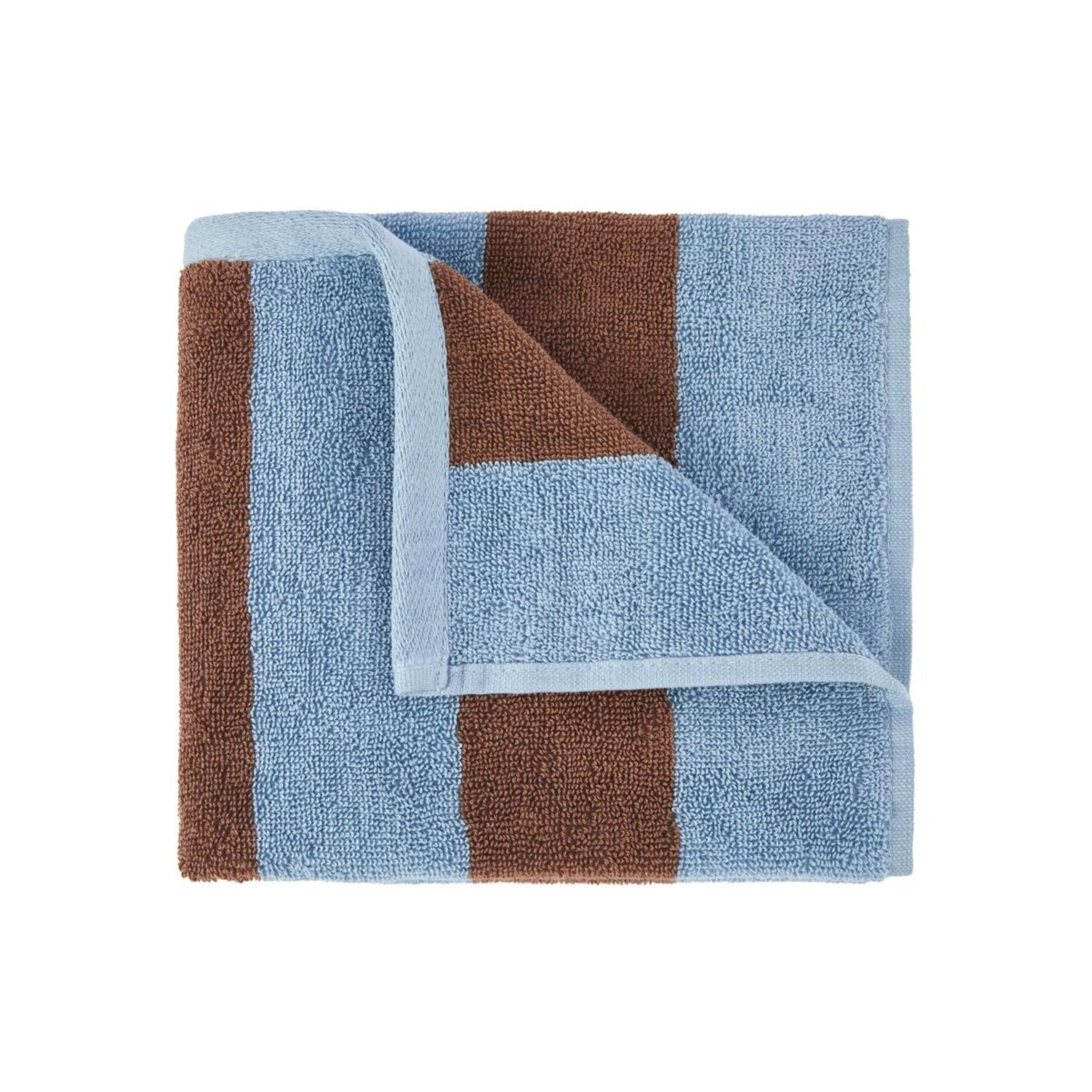 1 Stripe Cotton Hand Towel - Brown, 1 of 5