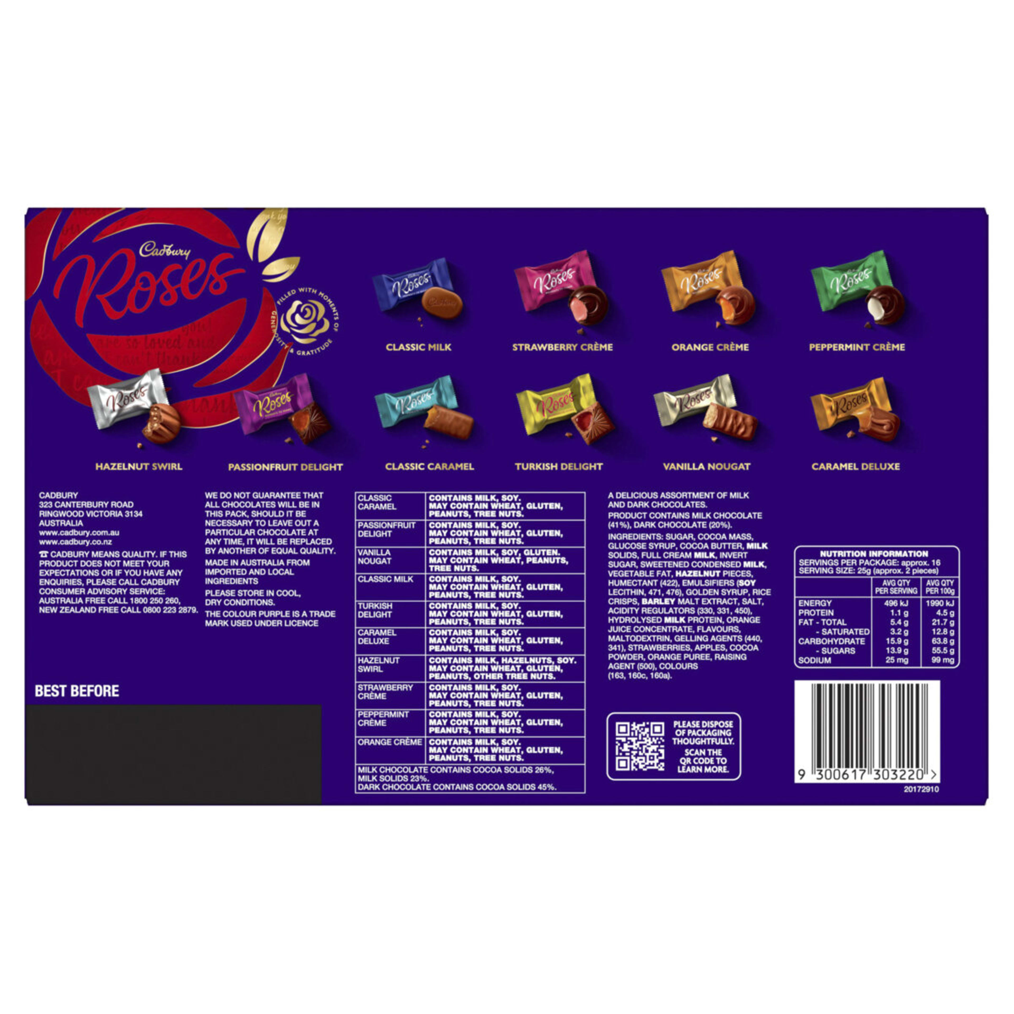 3 Cadbury Roses 420g, 3 of 6