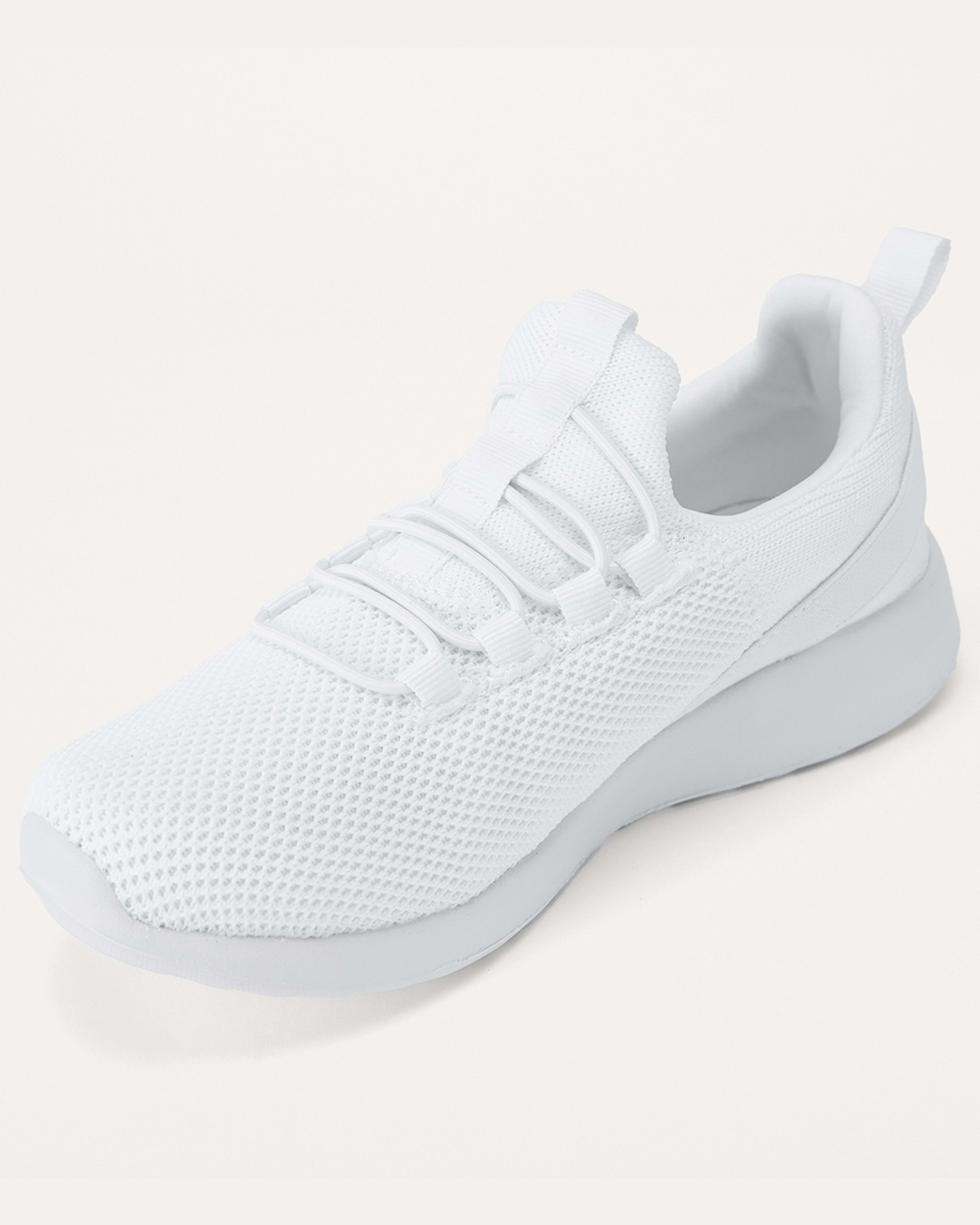 3 Comfort Sneakers with Elastic Laces WHITE, 3 of 5