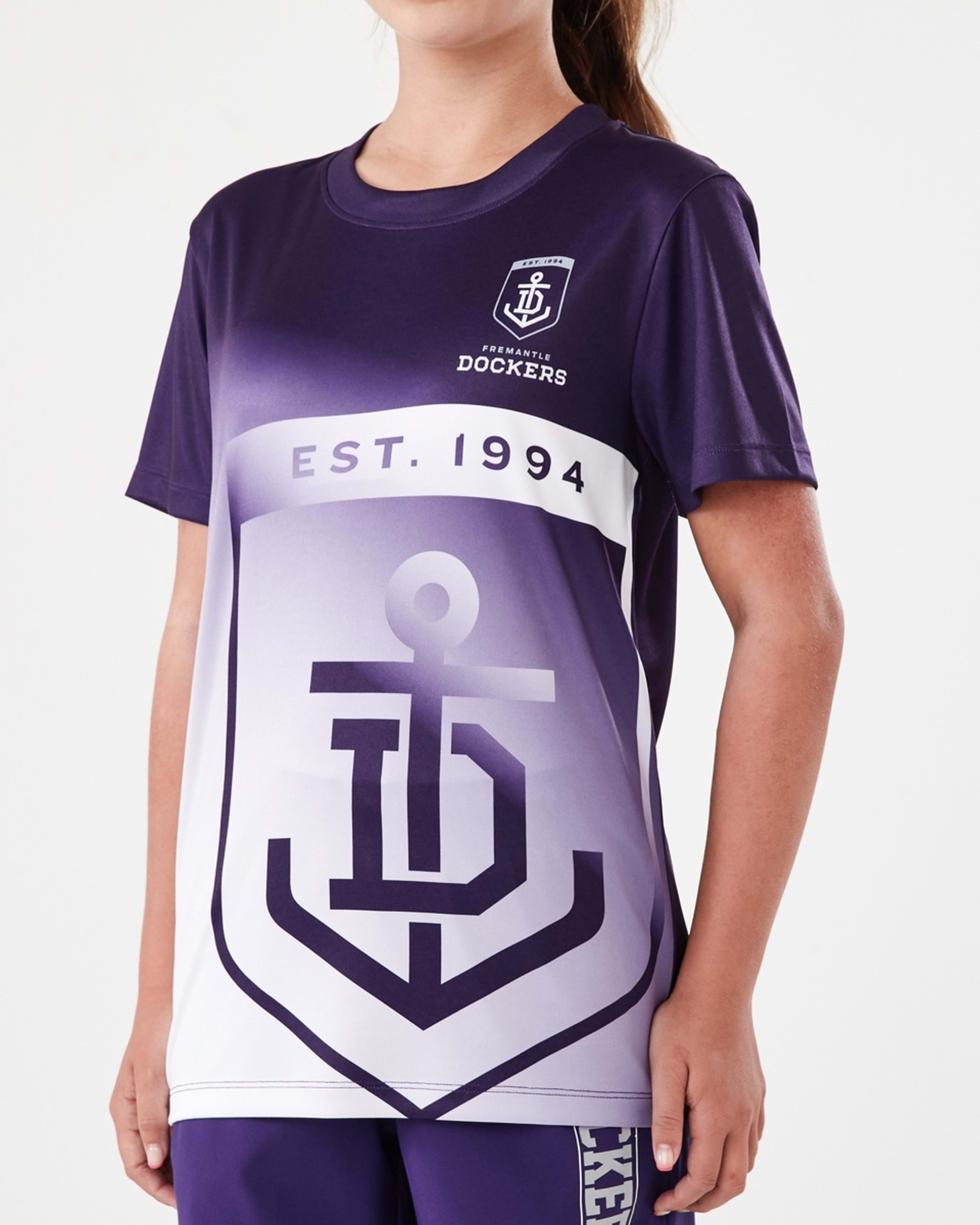 6 Official AFL Kids Training T-shirt Fremantle, 6 of 10