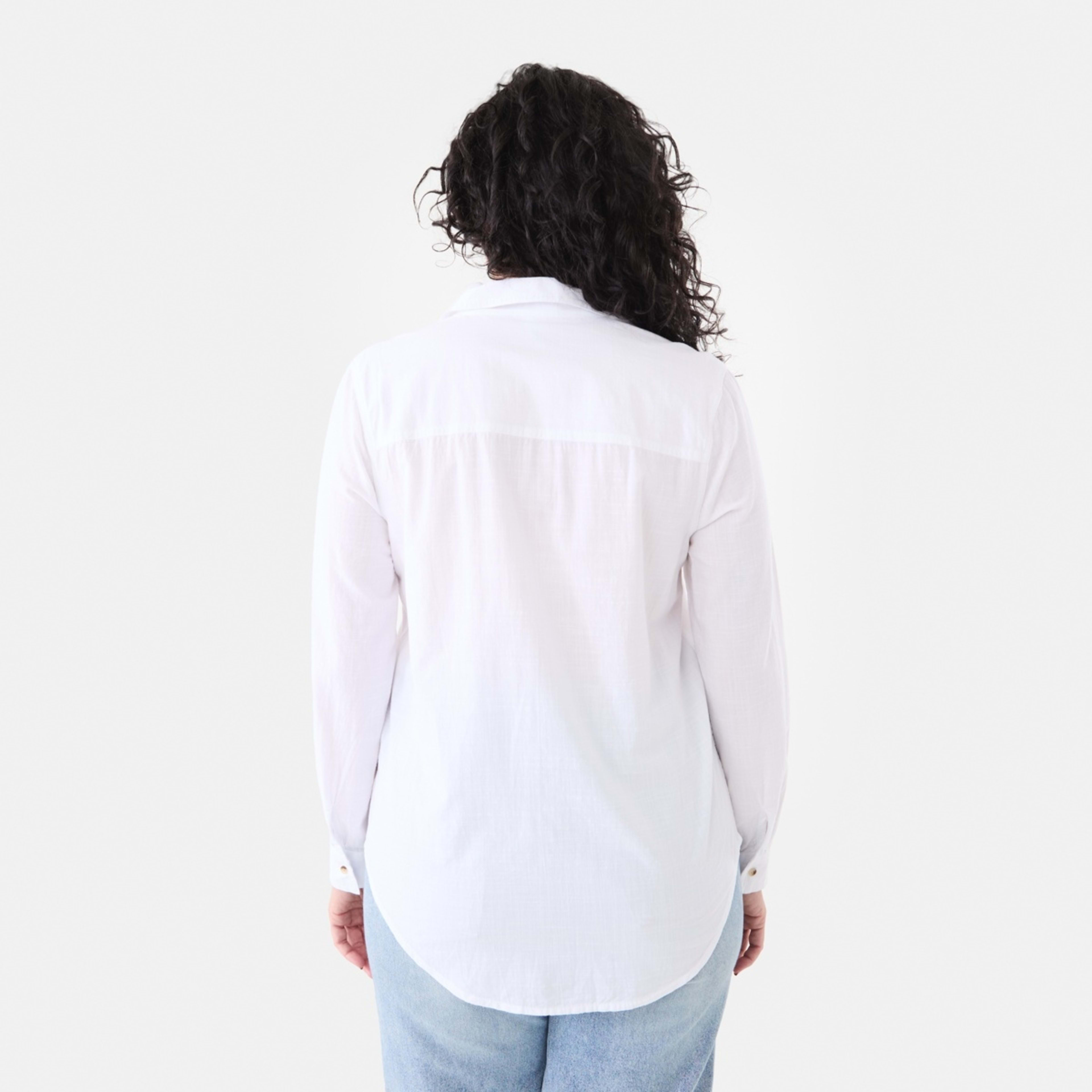 3 Long Sleeve Casual Shirt White, 3 of 6