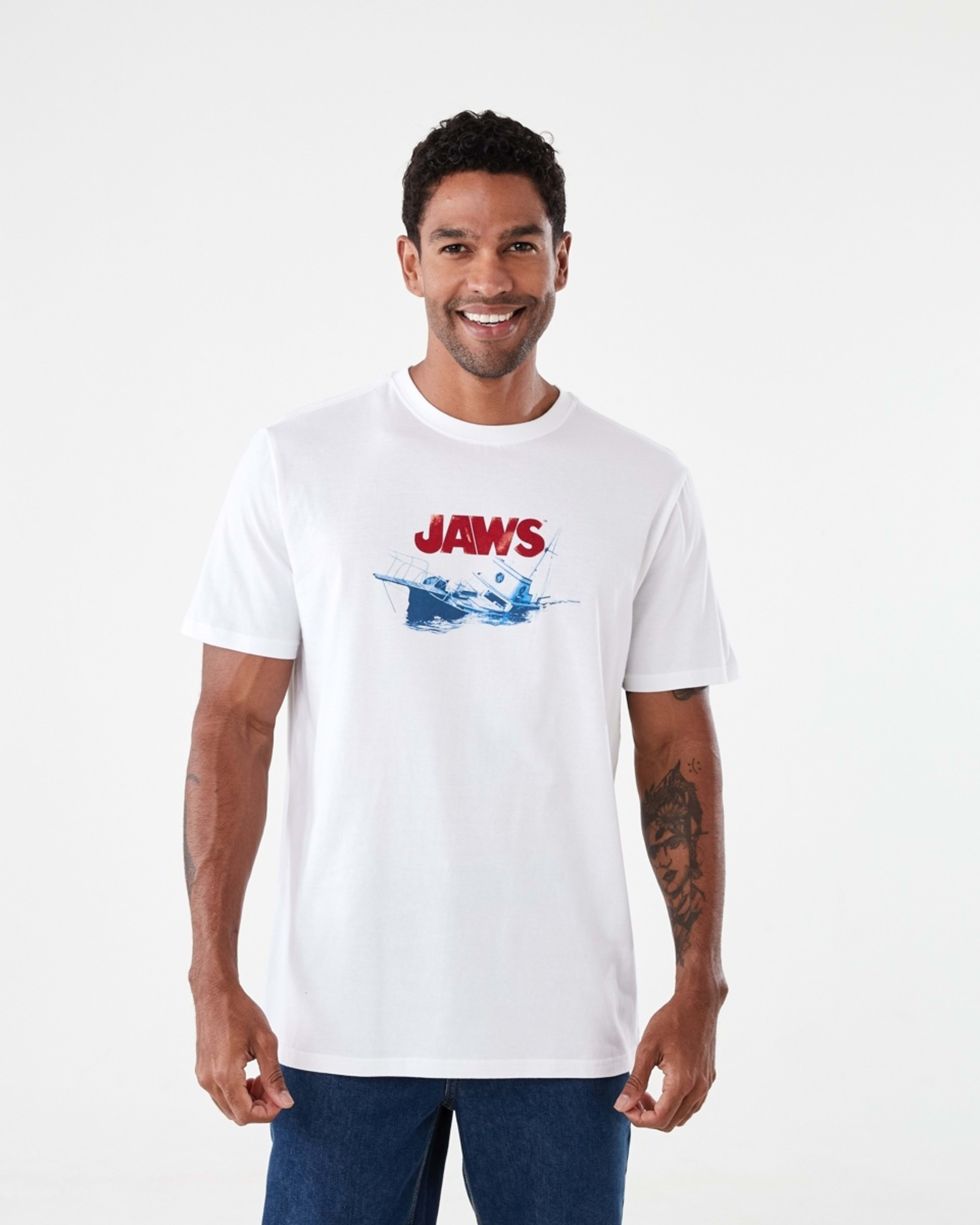 1 Jaws License T-shirt White