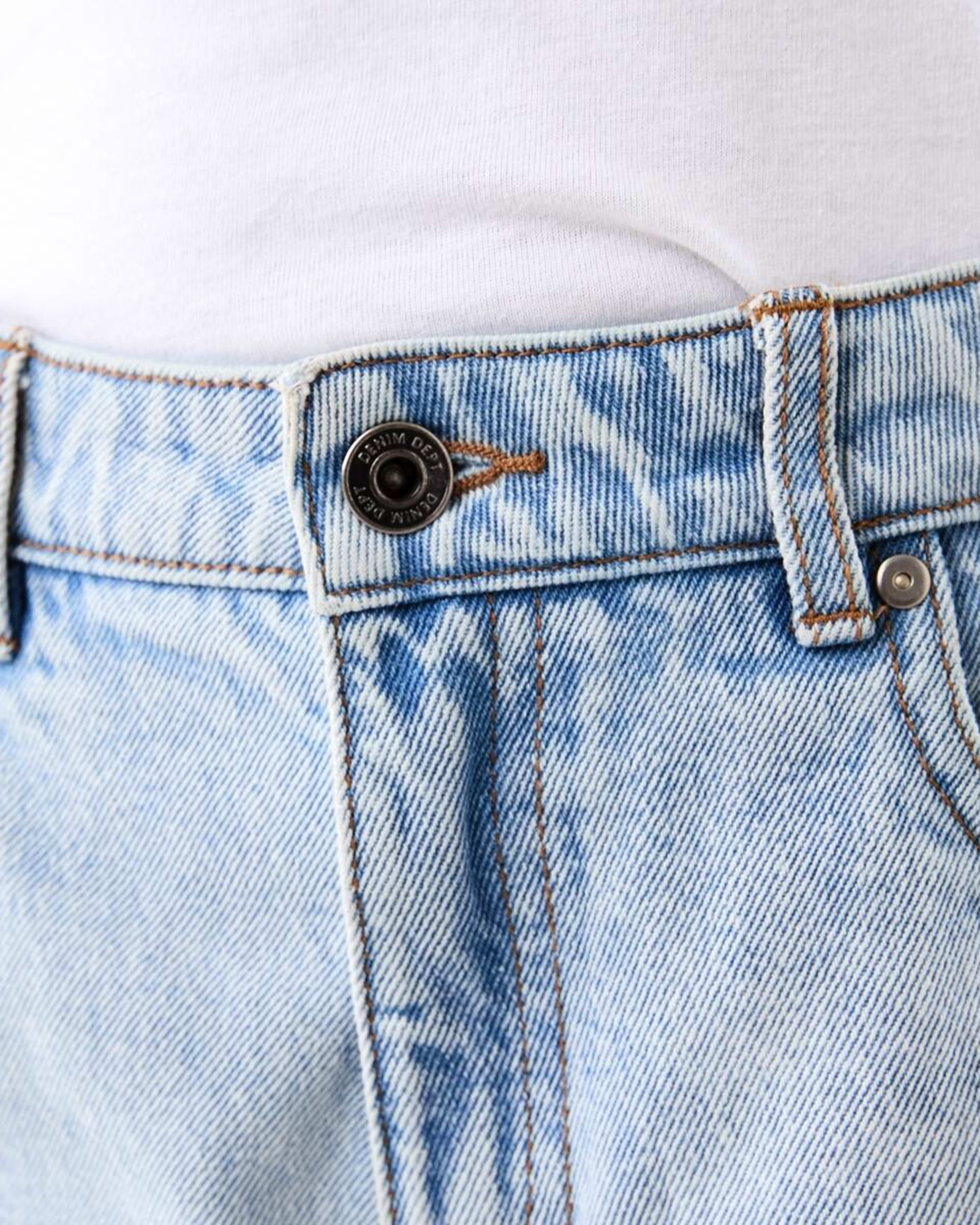 3 Relaxed Denim Shorts with Frayed Hem LIGHT WASH, 3 of 7