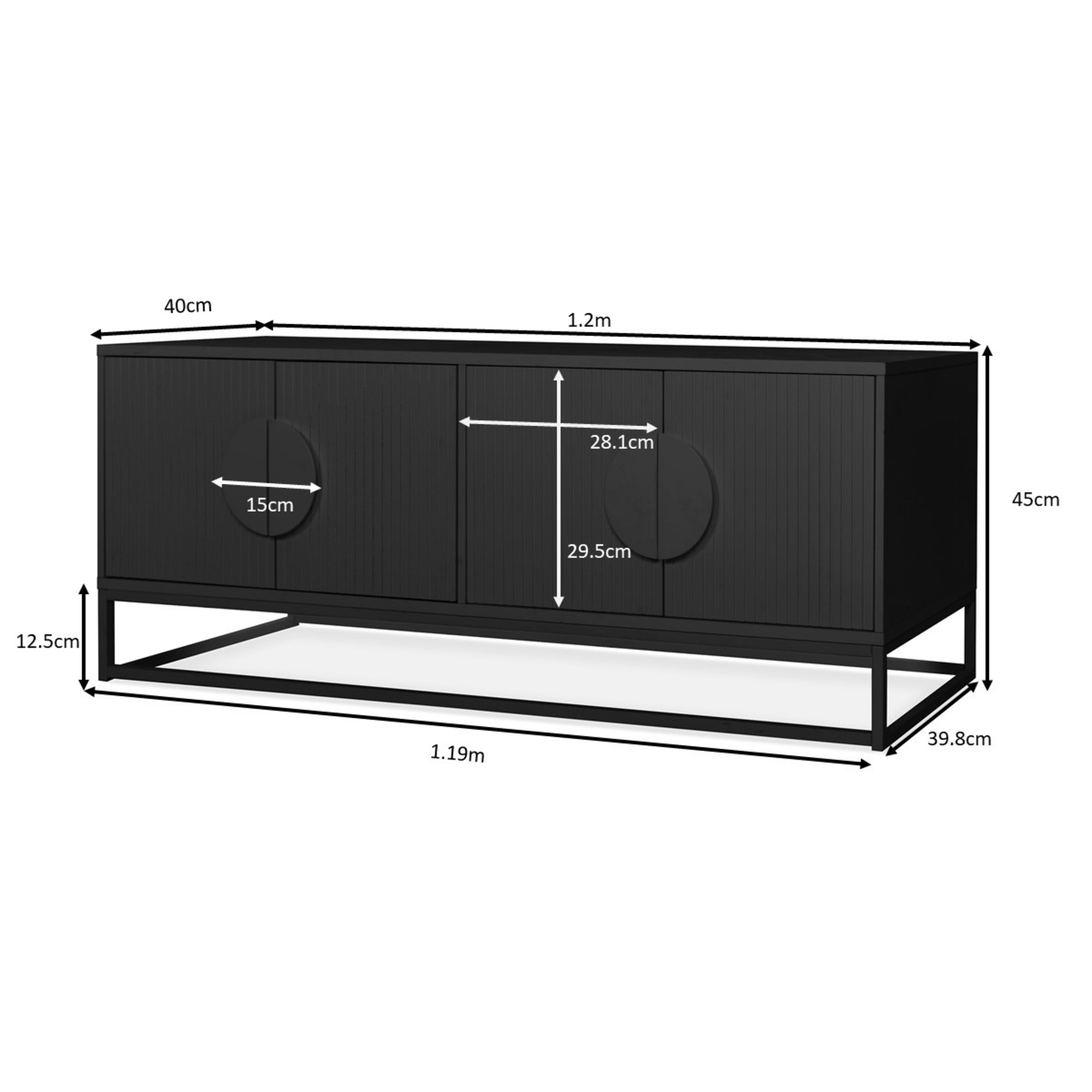 9 Stevie Entertainment Unit - Black, 9 of 9