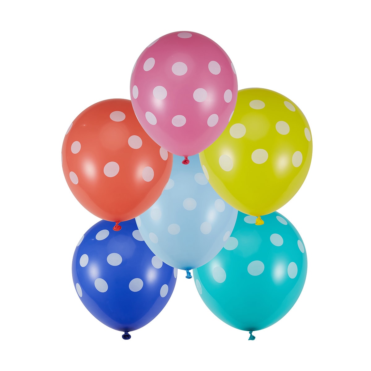 30 Pack Colour Dot Balloons - Kmart