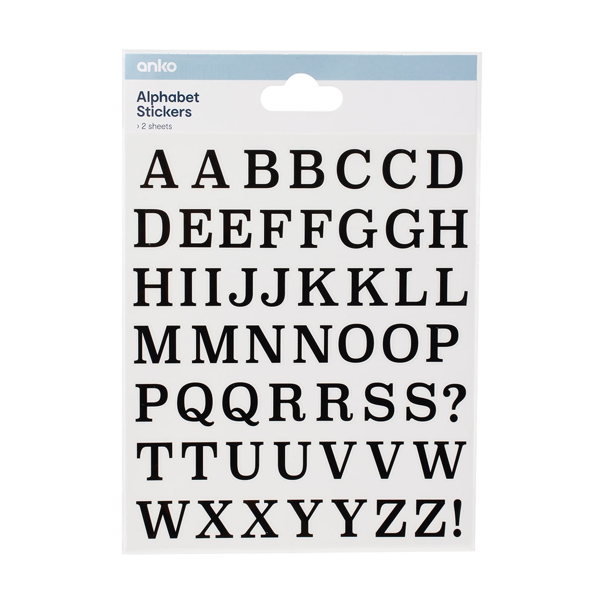 Alphabet Stickers Kmart
