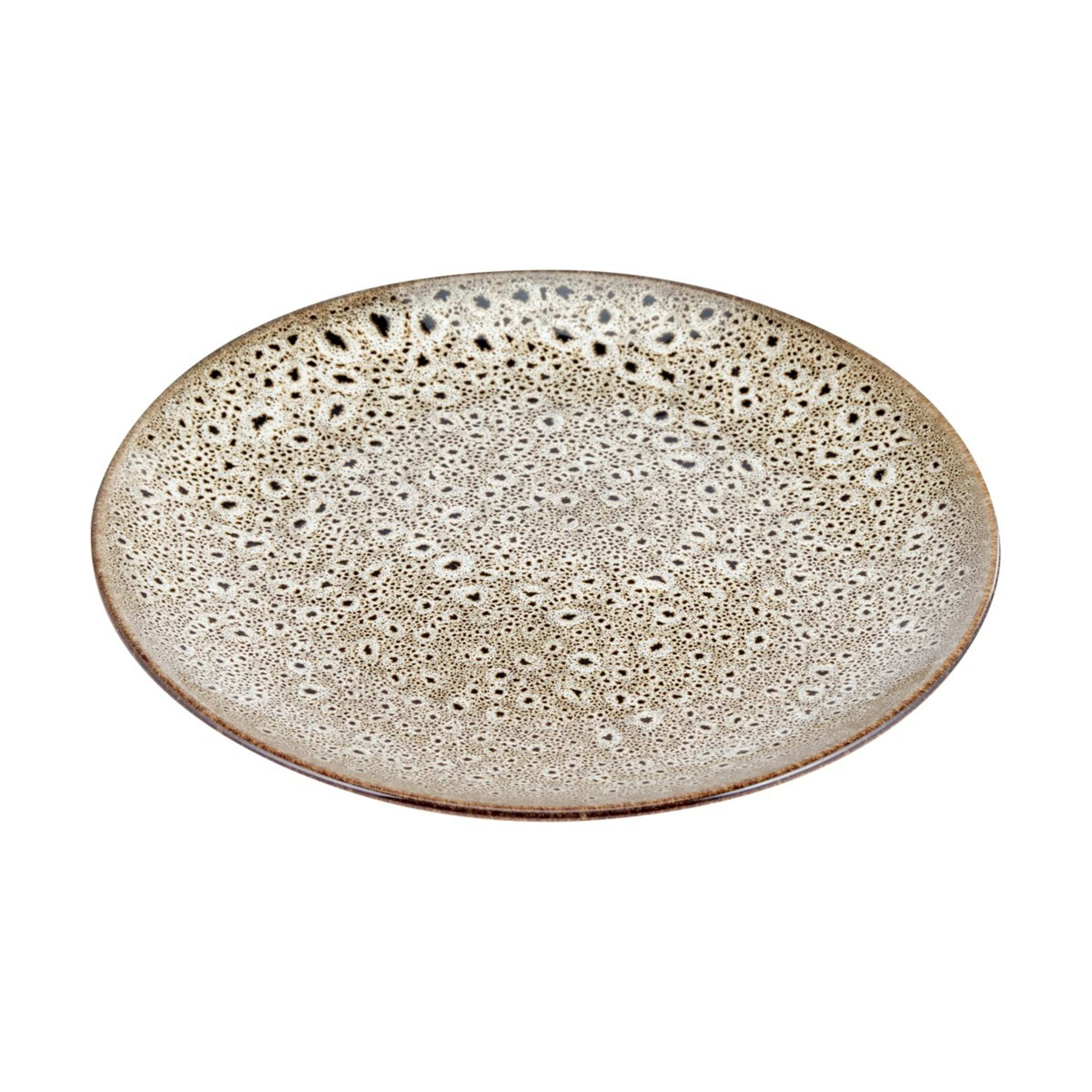 1 Brown Pebble Dinner Plate
