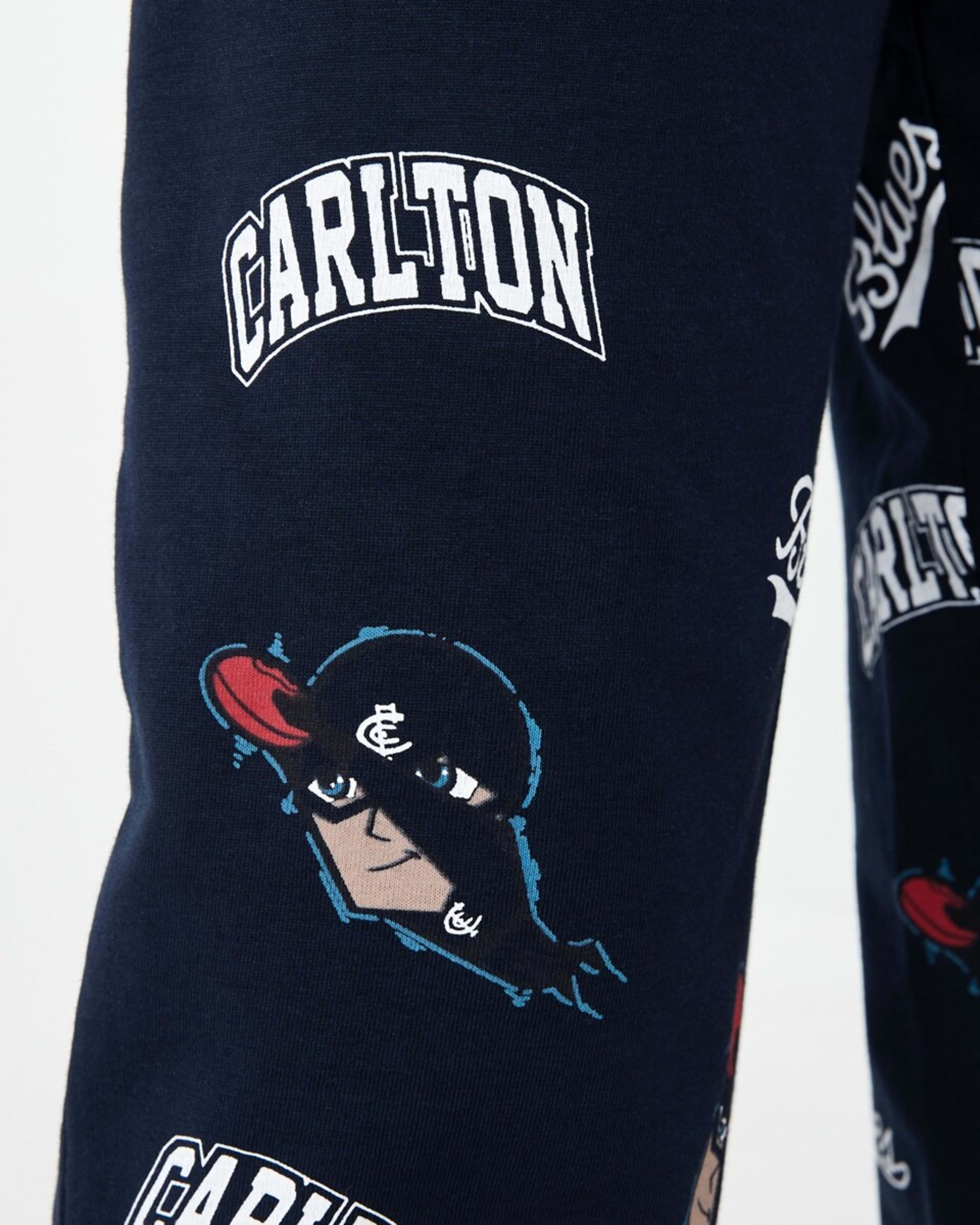 5 Official AFL Kids Pyjama Set Carlton, 5 of 9
