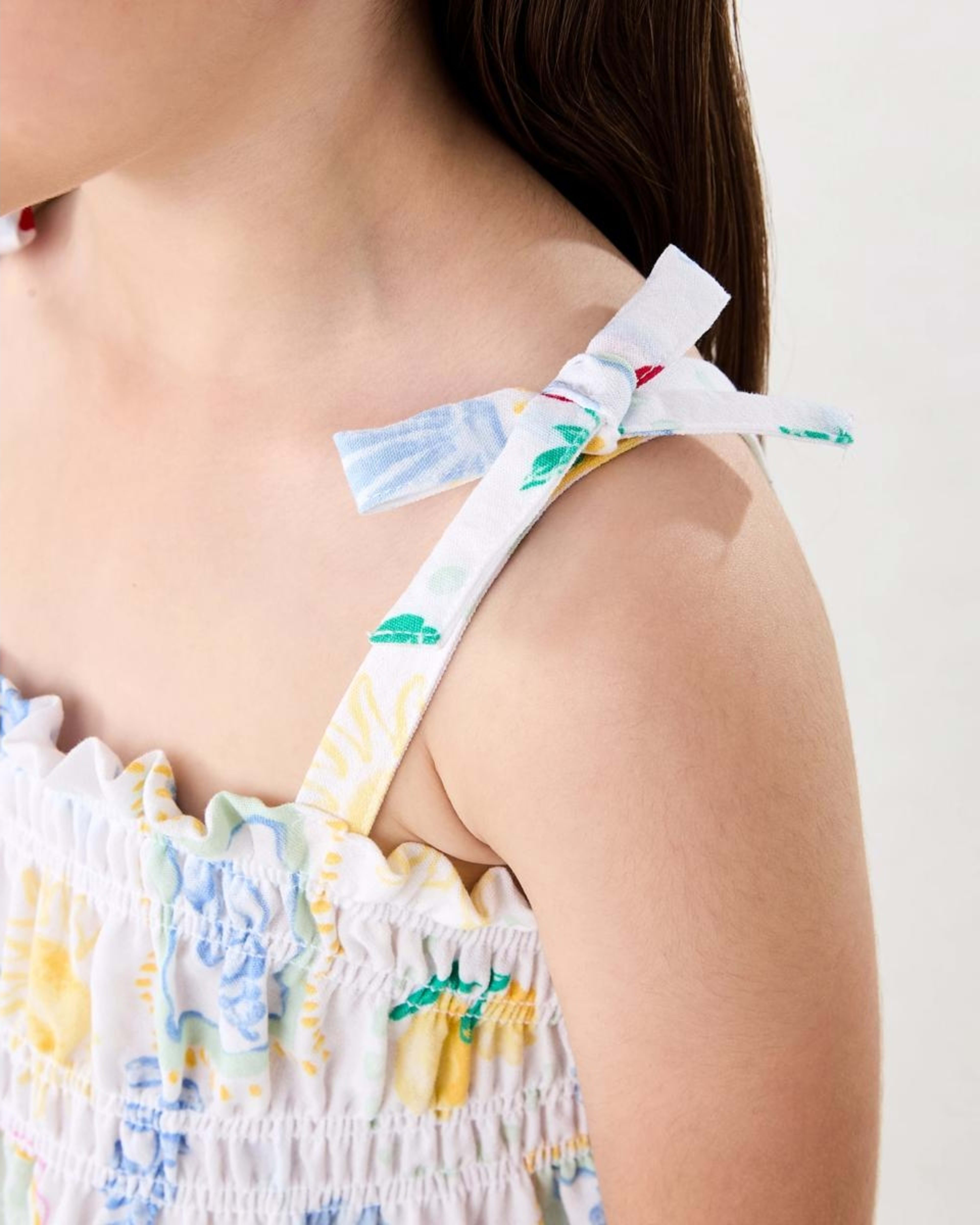 5 Smocked Dress Wht Costal, 5 of 8