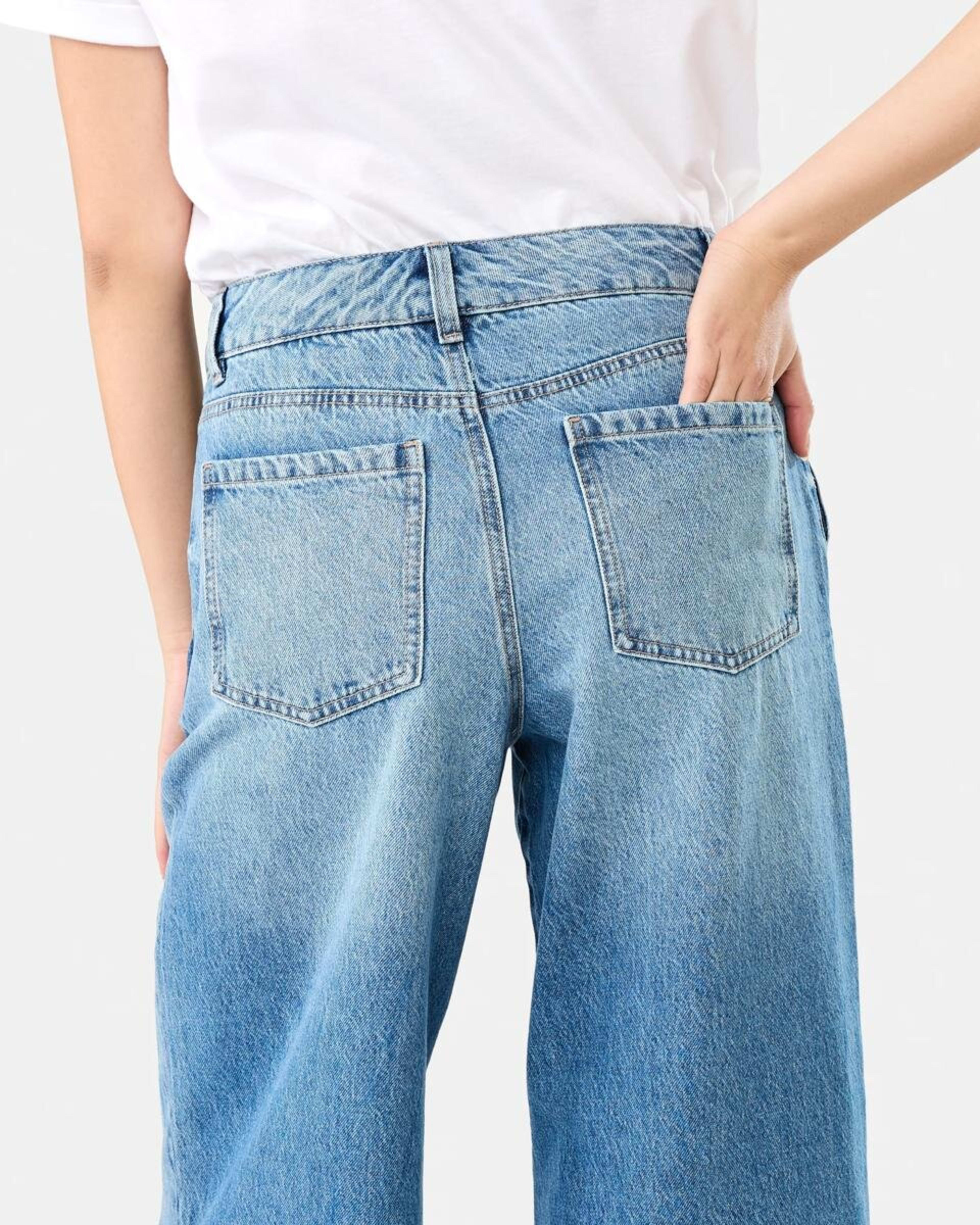 7 Pleat Front Jeans MID WASH, 7 of 8