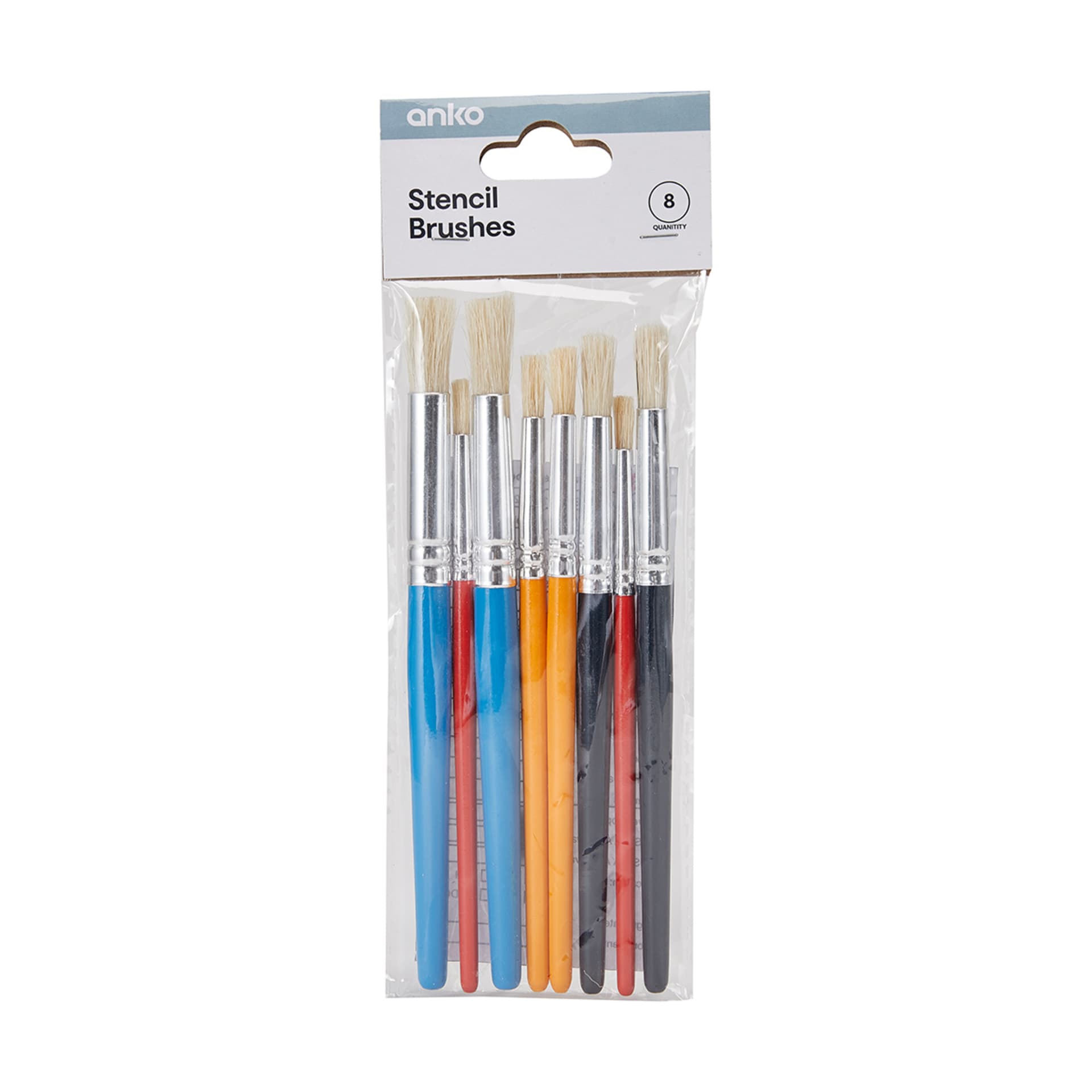 8 Pack Stencil Brushes Kmart