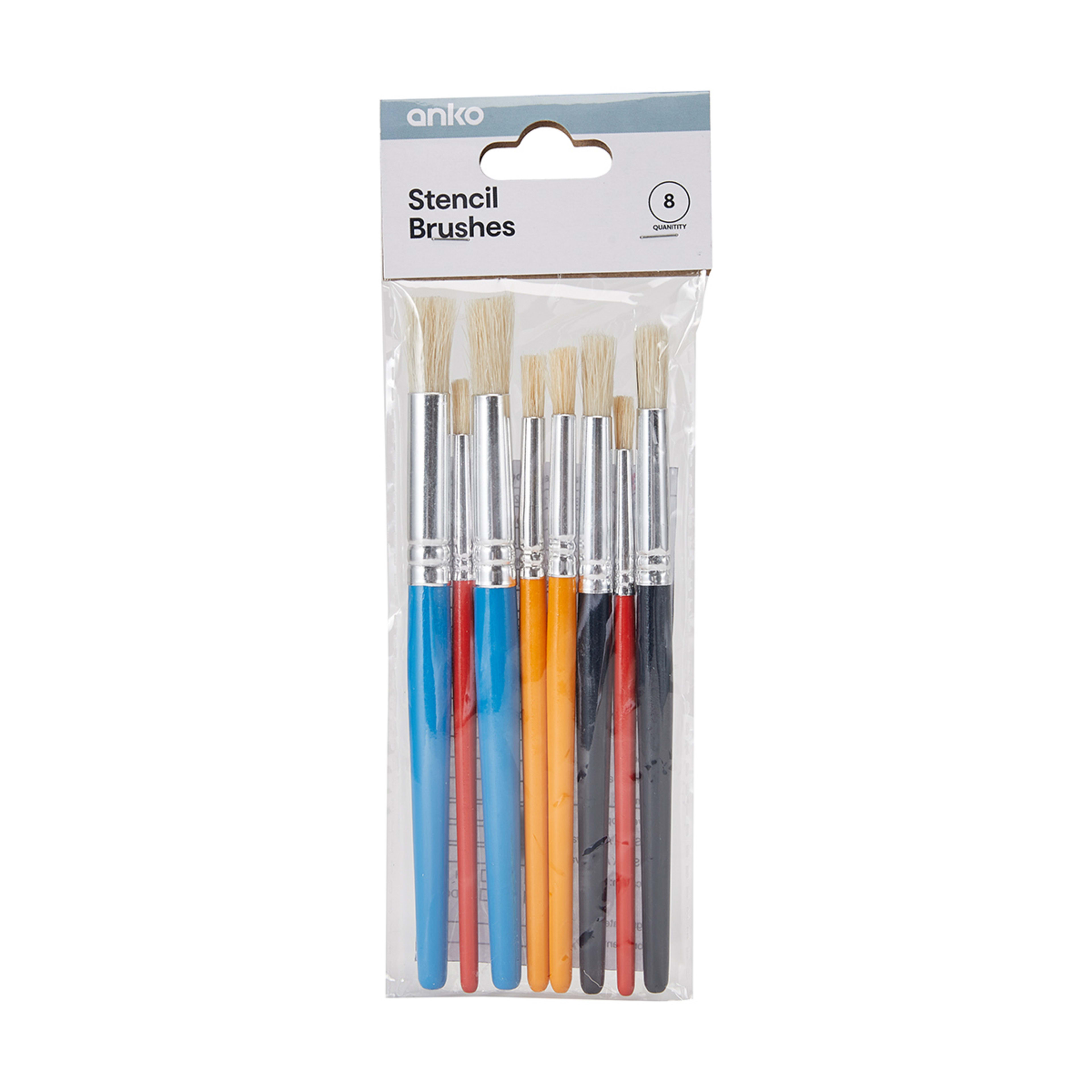 8 Pack Stencil Brushes Kmart