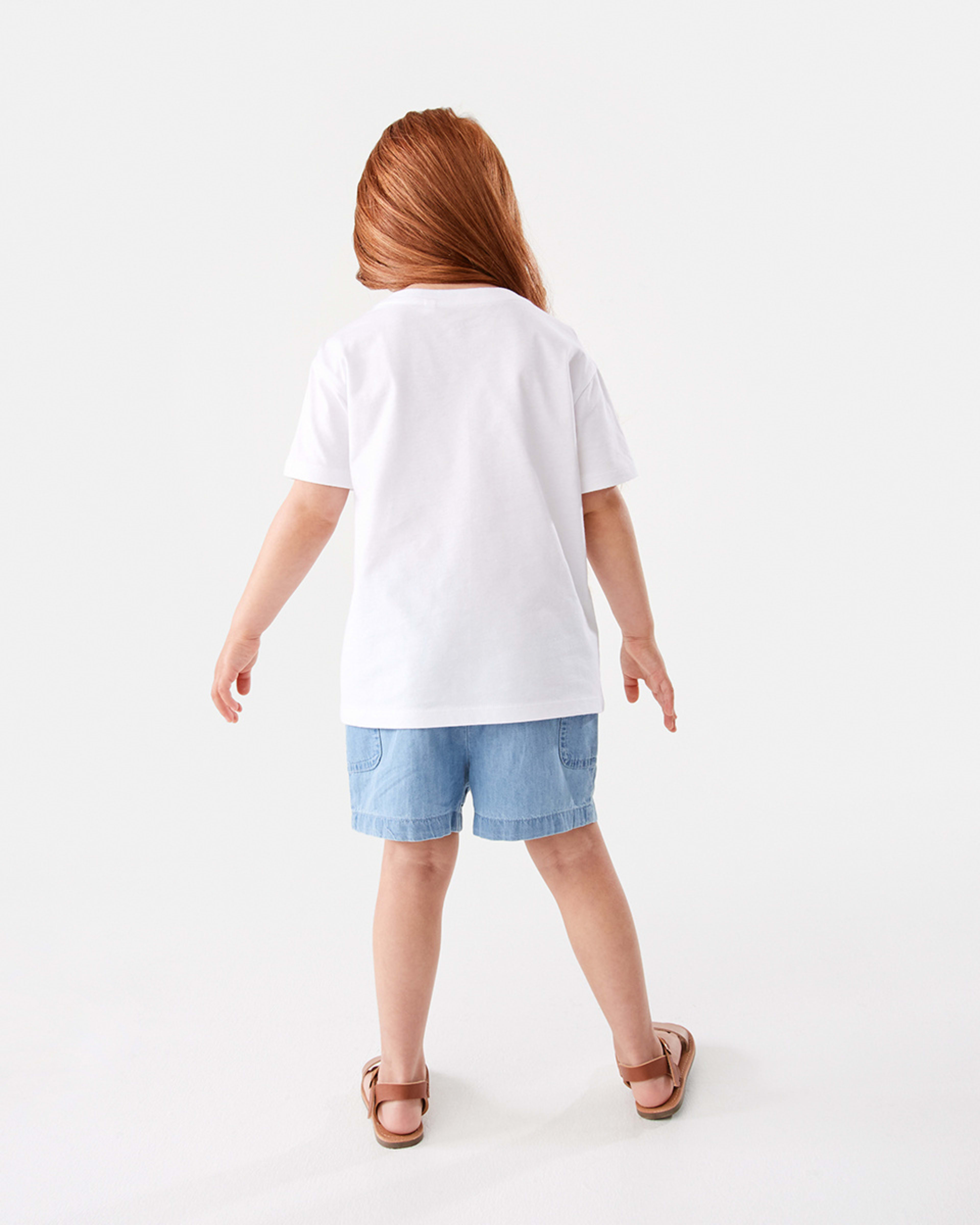 6 Short Sleeve Sequin T-shirt Wht Pinple, 6 of 8