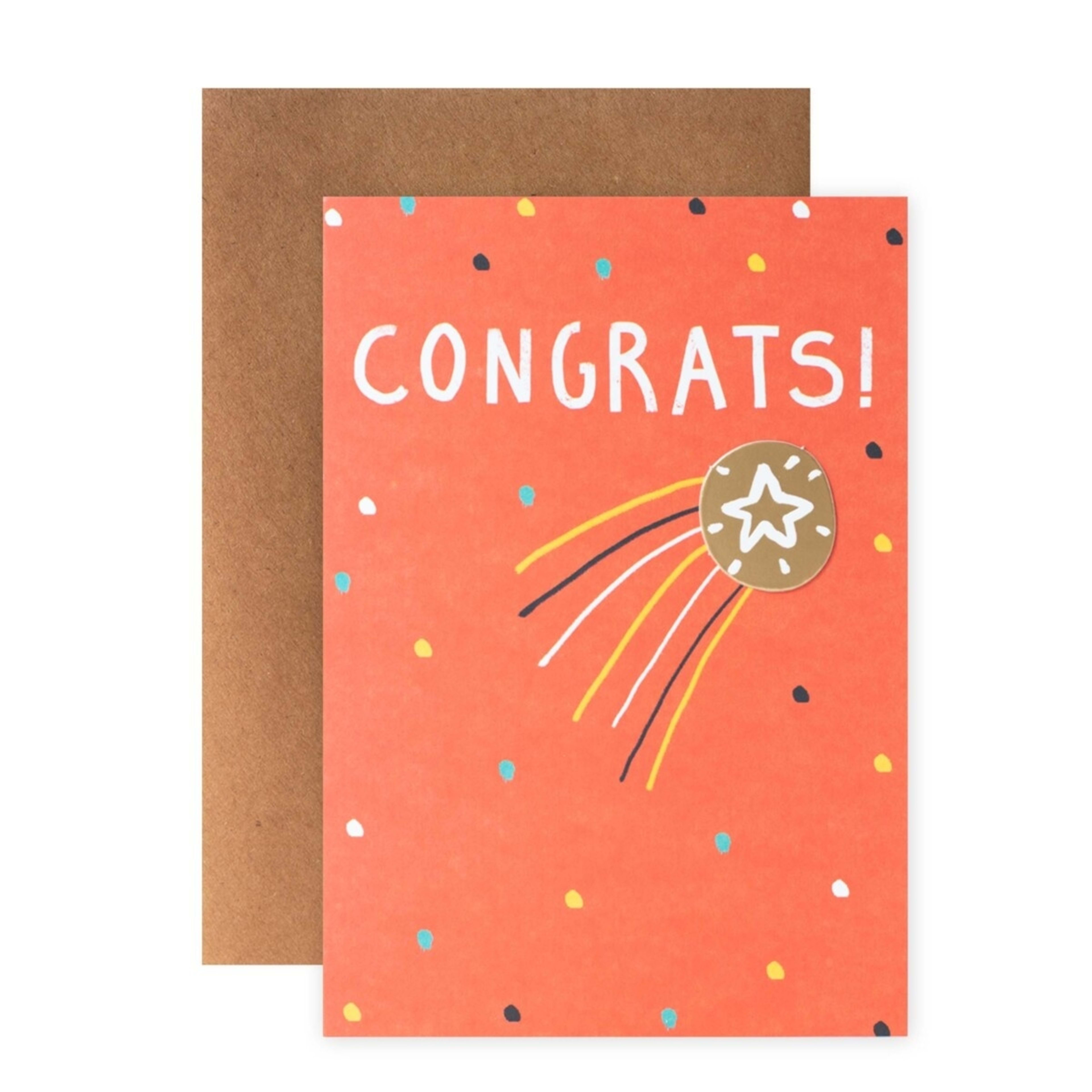 1 Connections from Hallmark Congratulations Card - Shooting Star