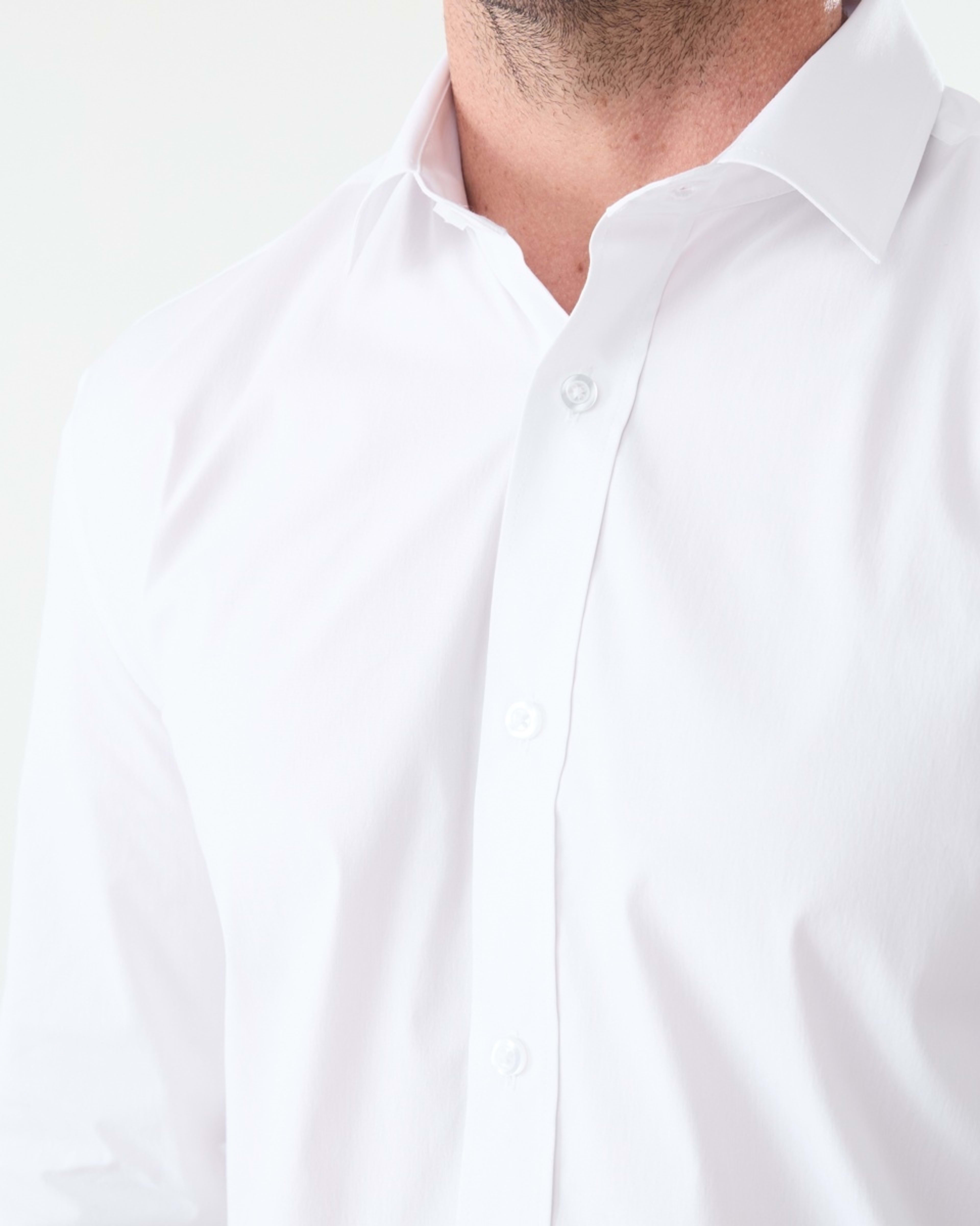 5 Workwear Long Sleeve Business Shirt White, 5 of 6