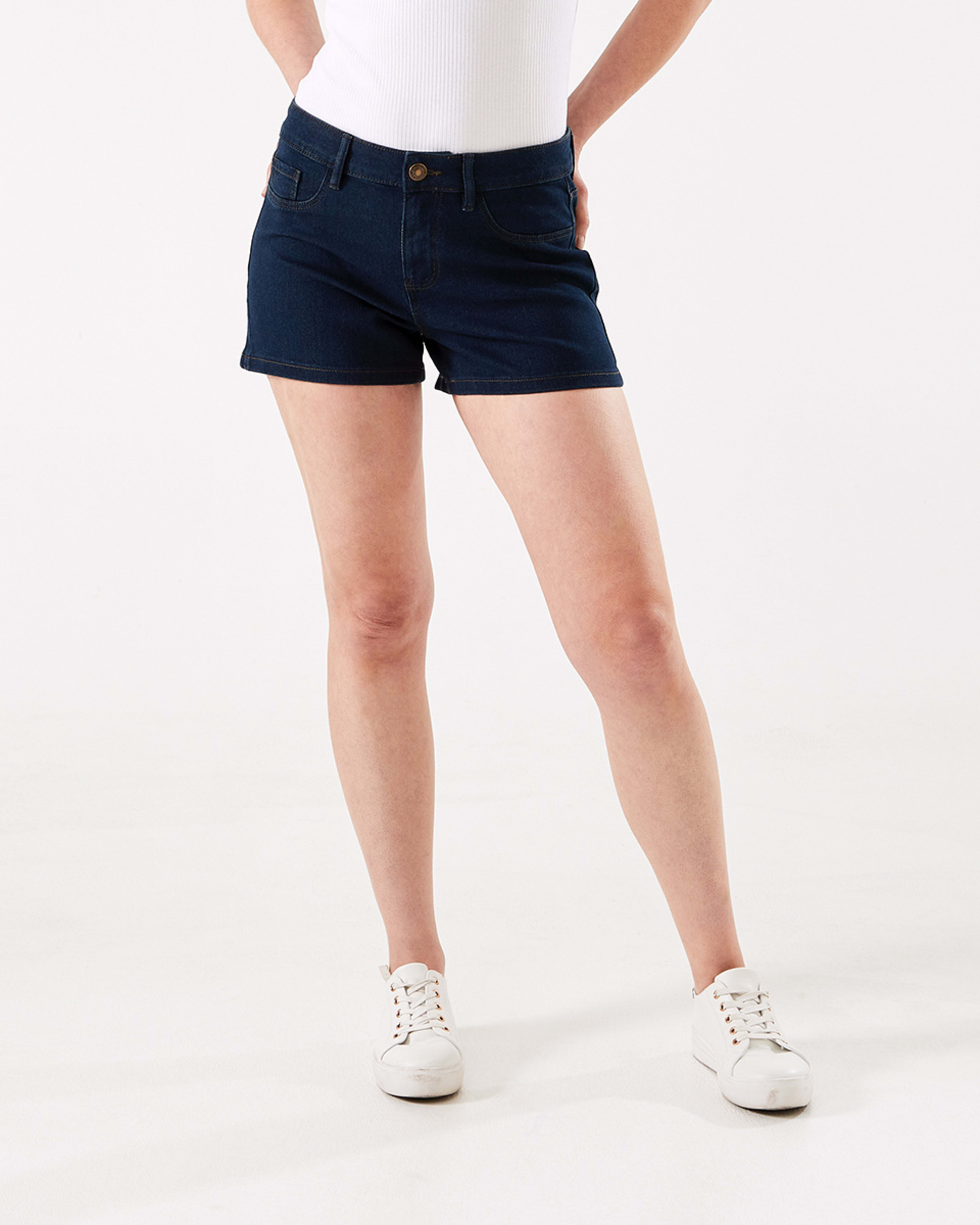 Mid Rise Denim Shorts Kmart