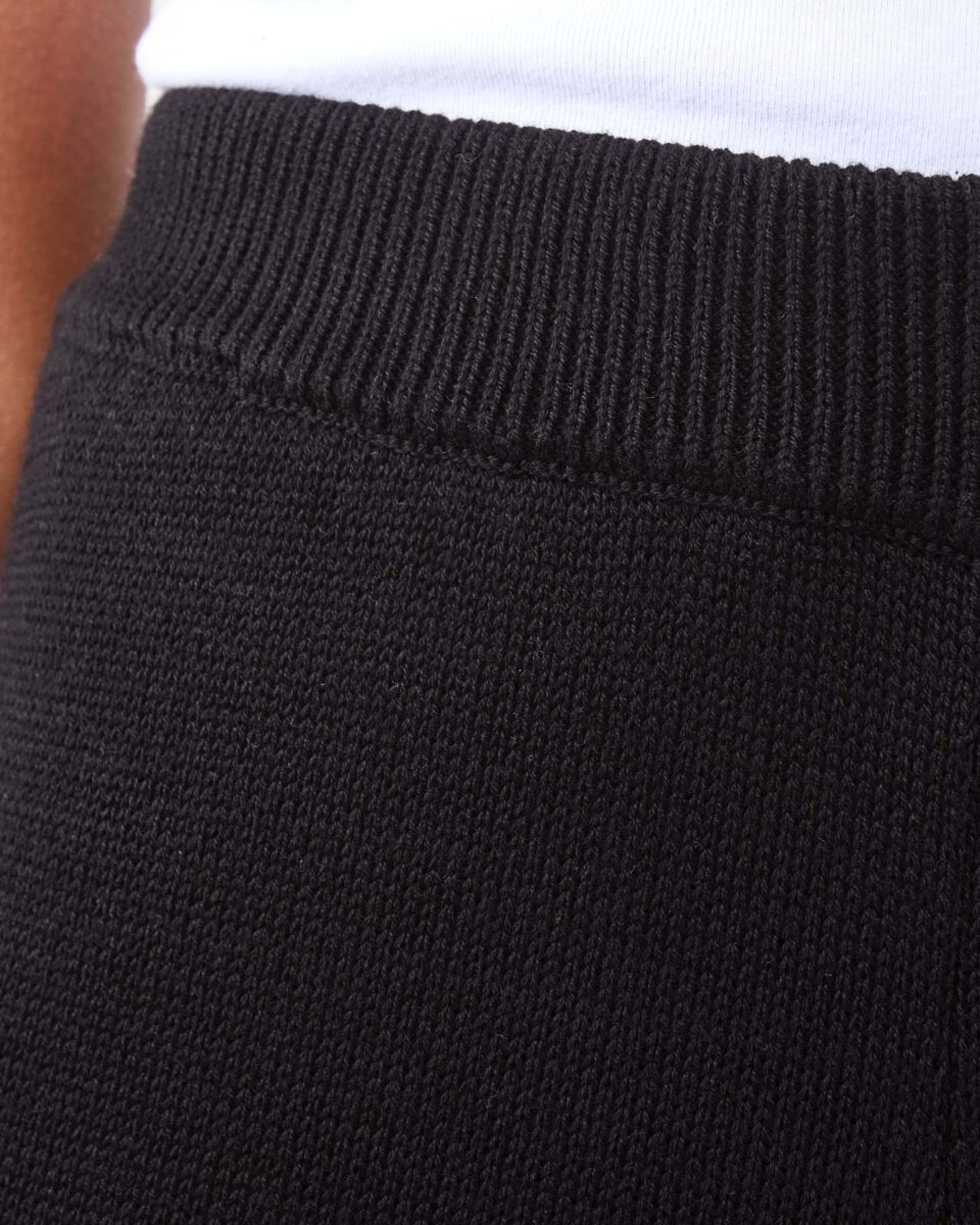 5 Rolled Up Hem True Knit Pants Black, 5 of 6