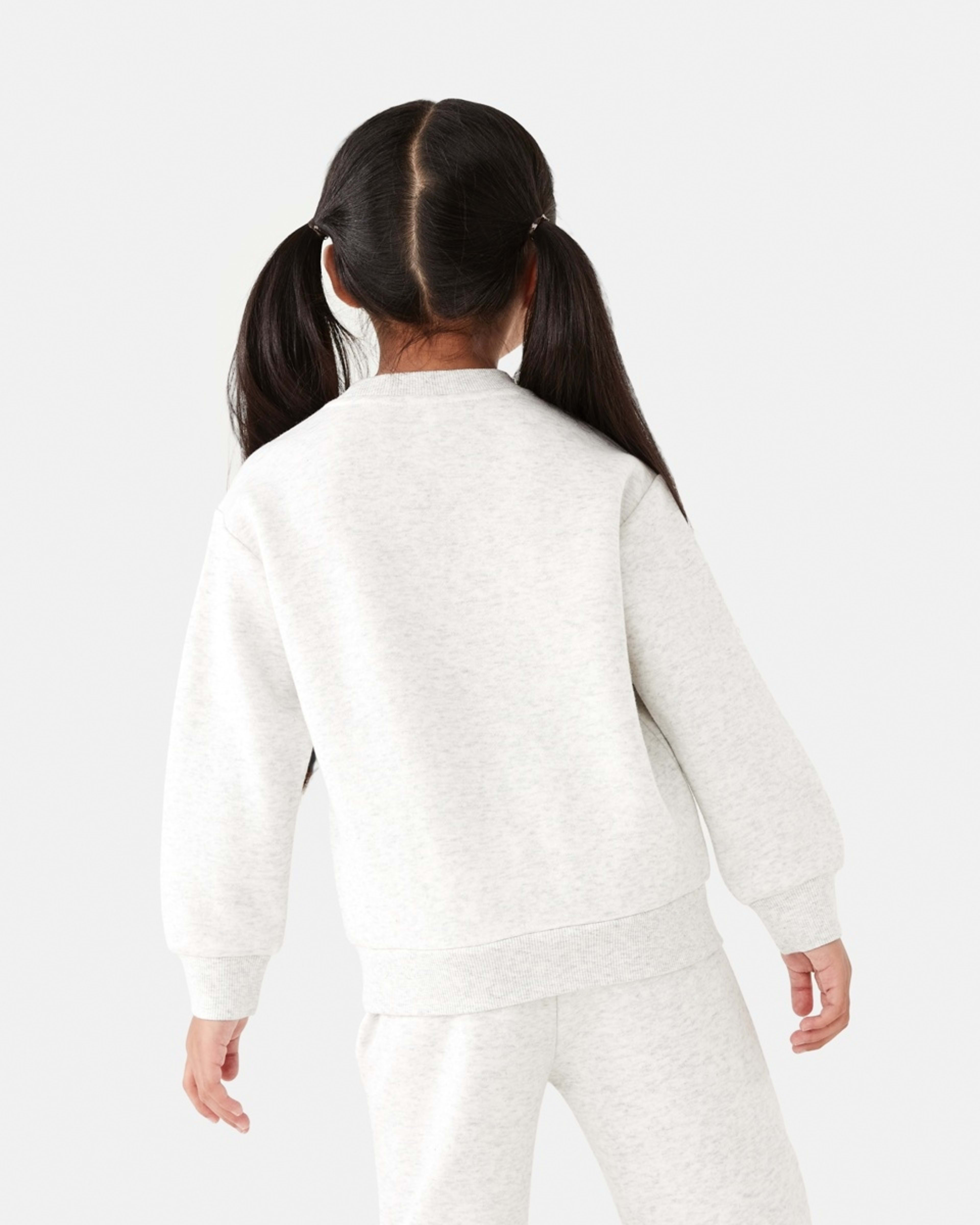 2 Crew Neck Sweater Wht Marle, 2 of 8