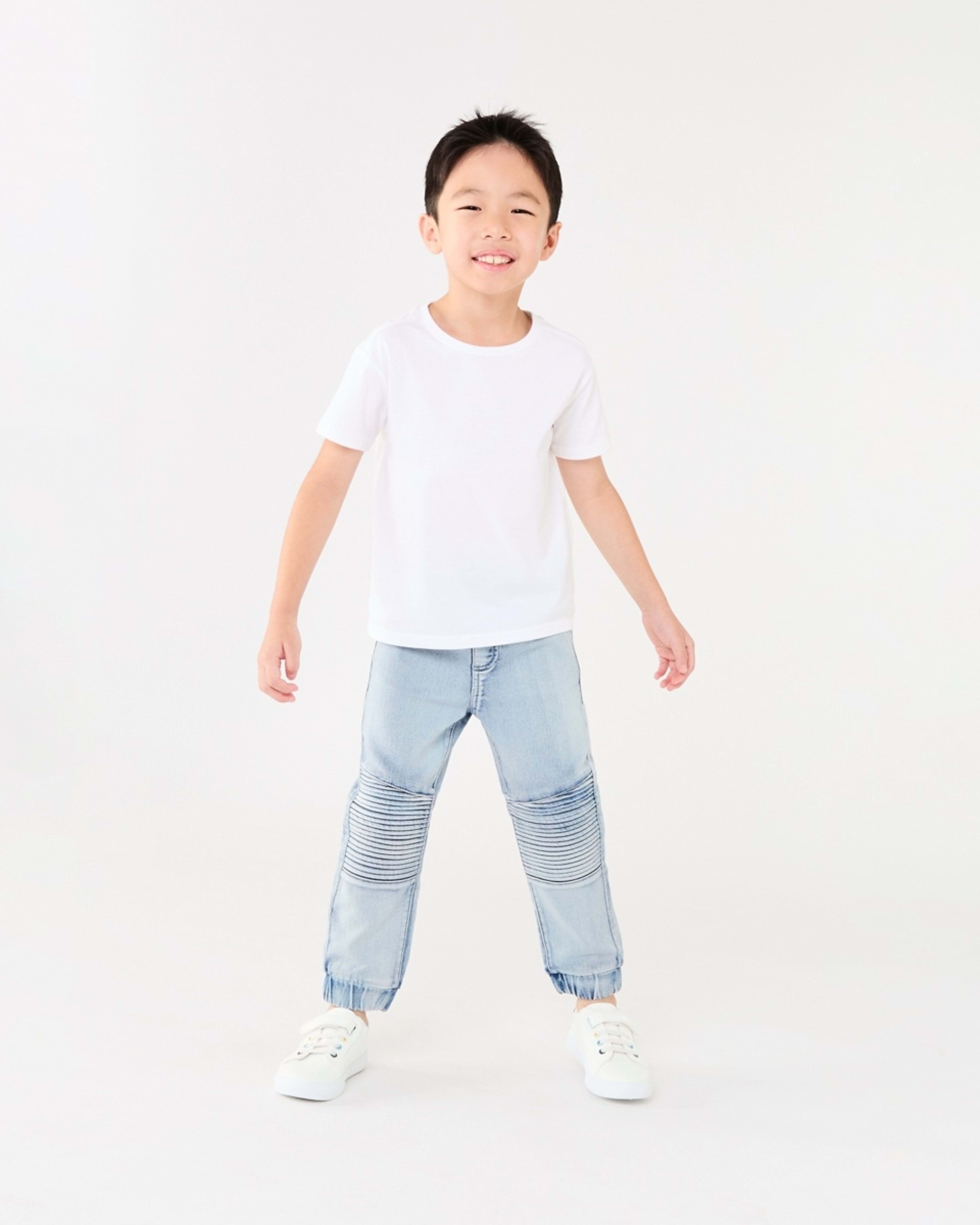 7 Moto Denim Jeans LIGHT WASH, 7 of 10