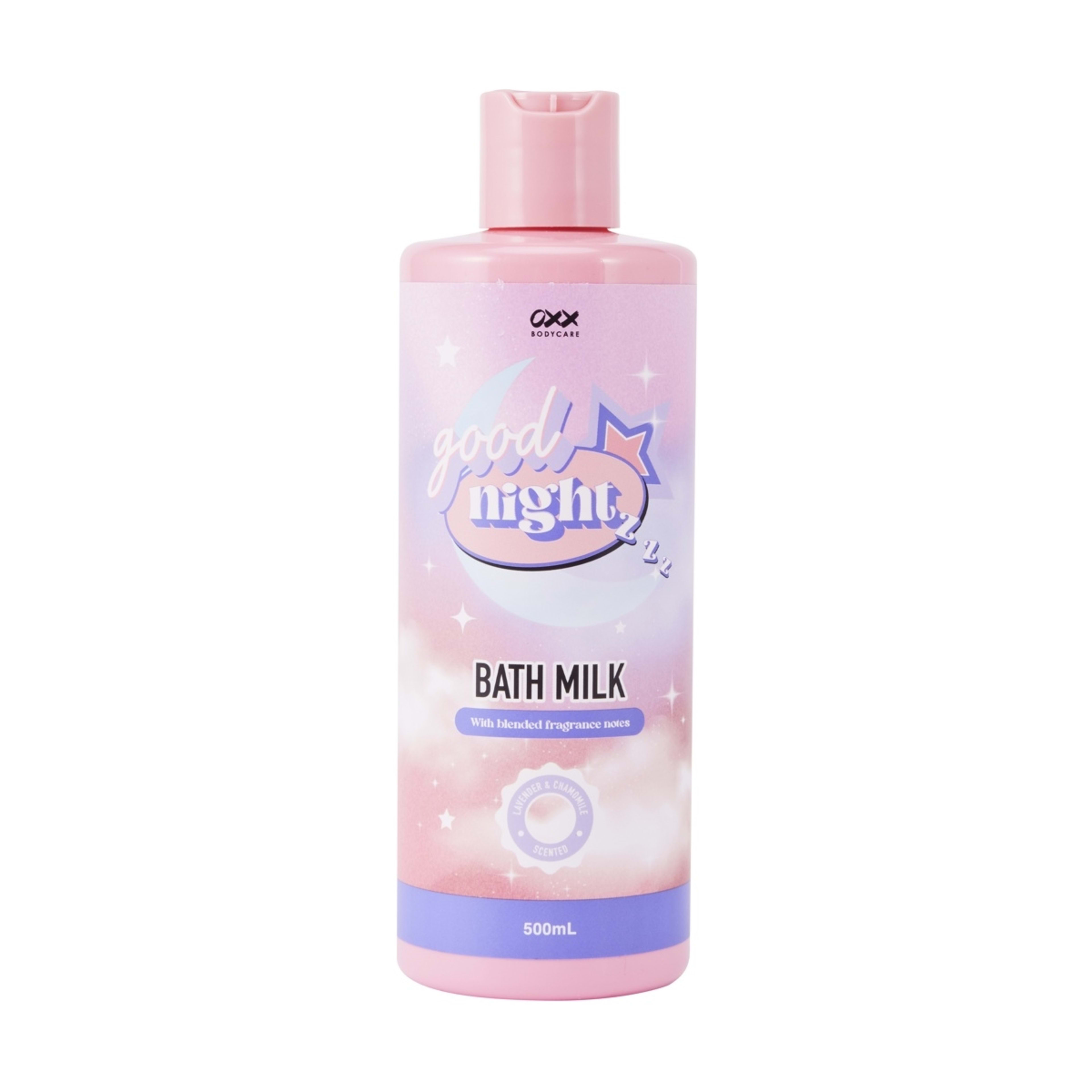 1 OXX Bodycare Good Night Bath Milk 500ml - Lavender and Chamomile Scented, 1 of 3