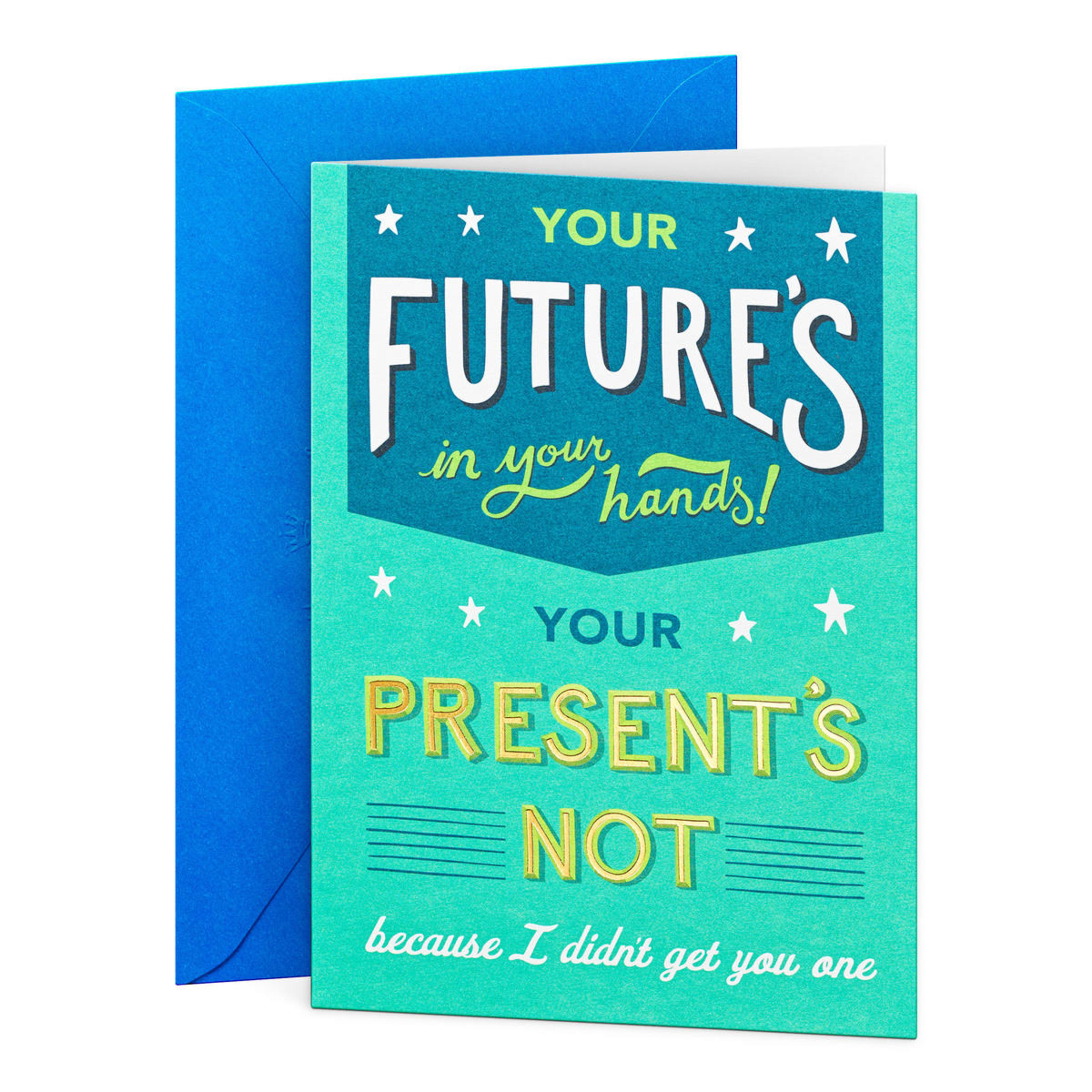 1 Hallmark Birthday Card For Him - Future Pun