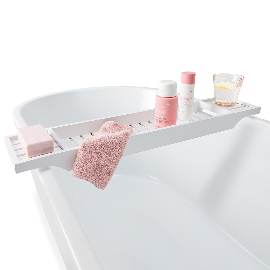 White Bath Caddy Kmart