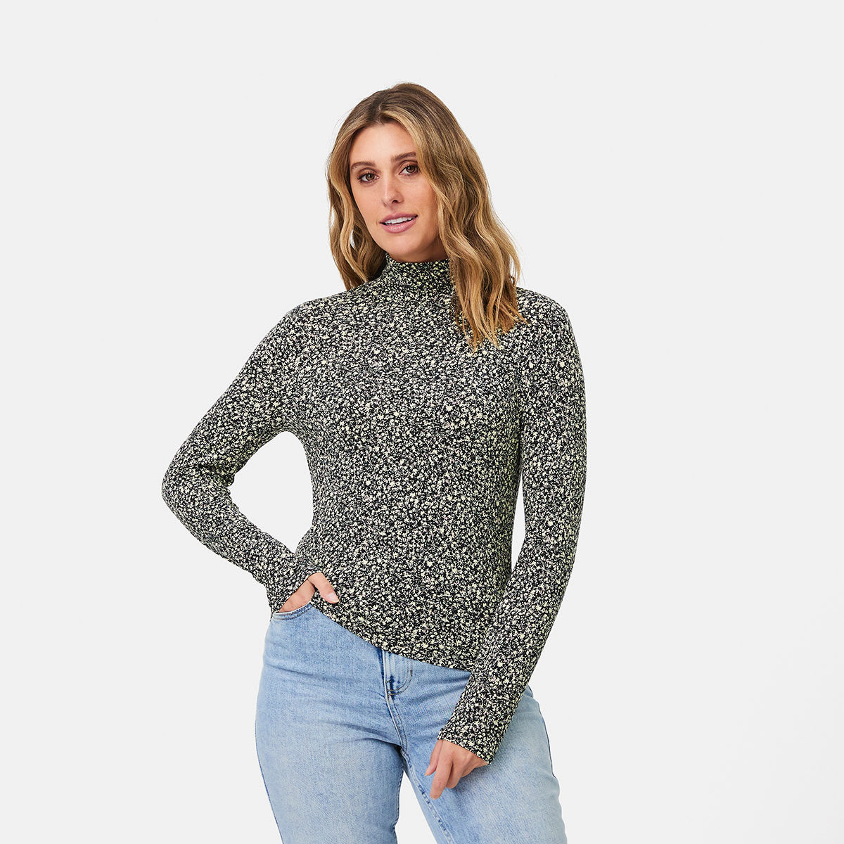 Long Sleeve Turtle Neck Top - Kmart