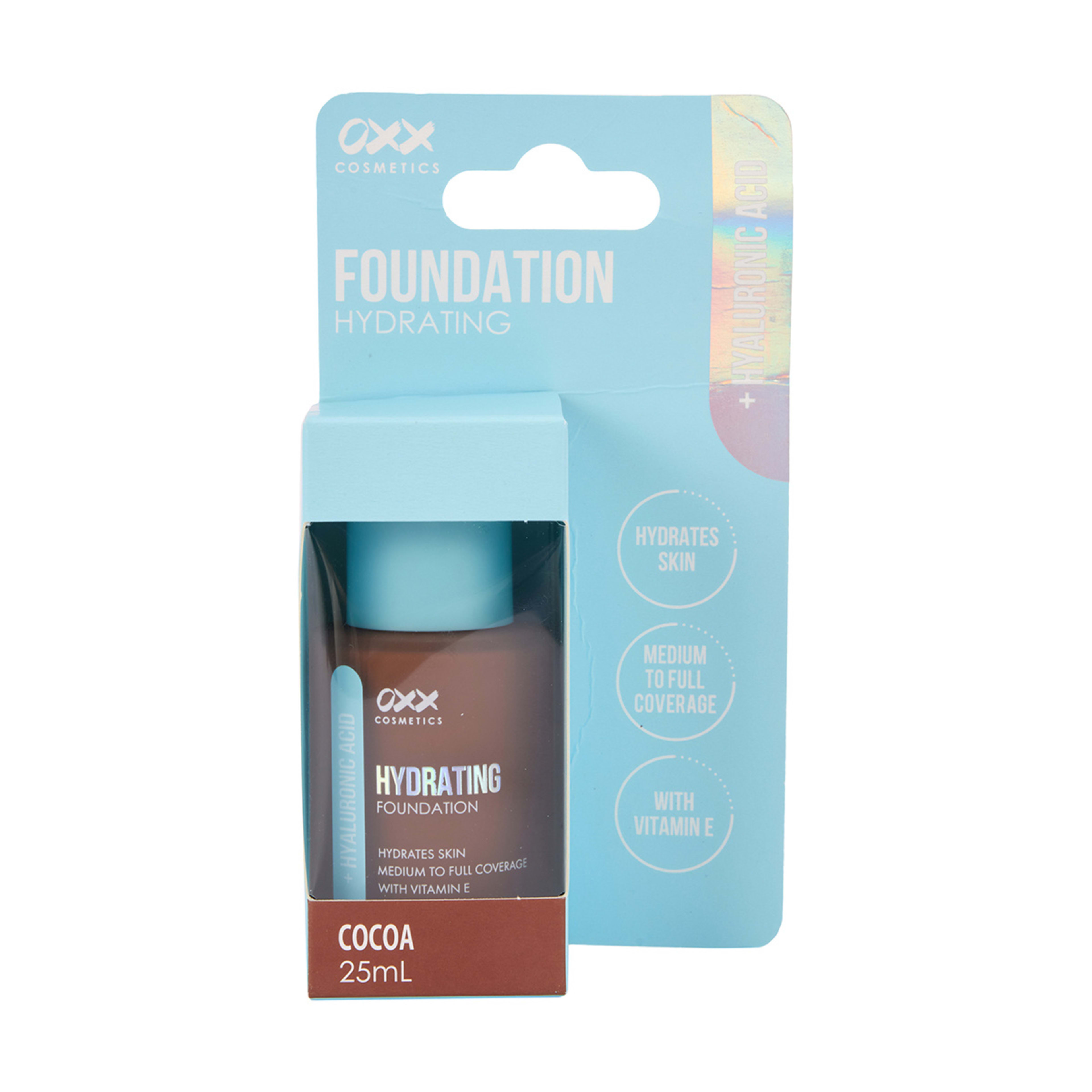 1 OXX Cosmetics Hyaluronic Acid Hydrating Foundation - Cocoa, 1 of 8