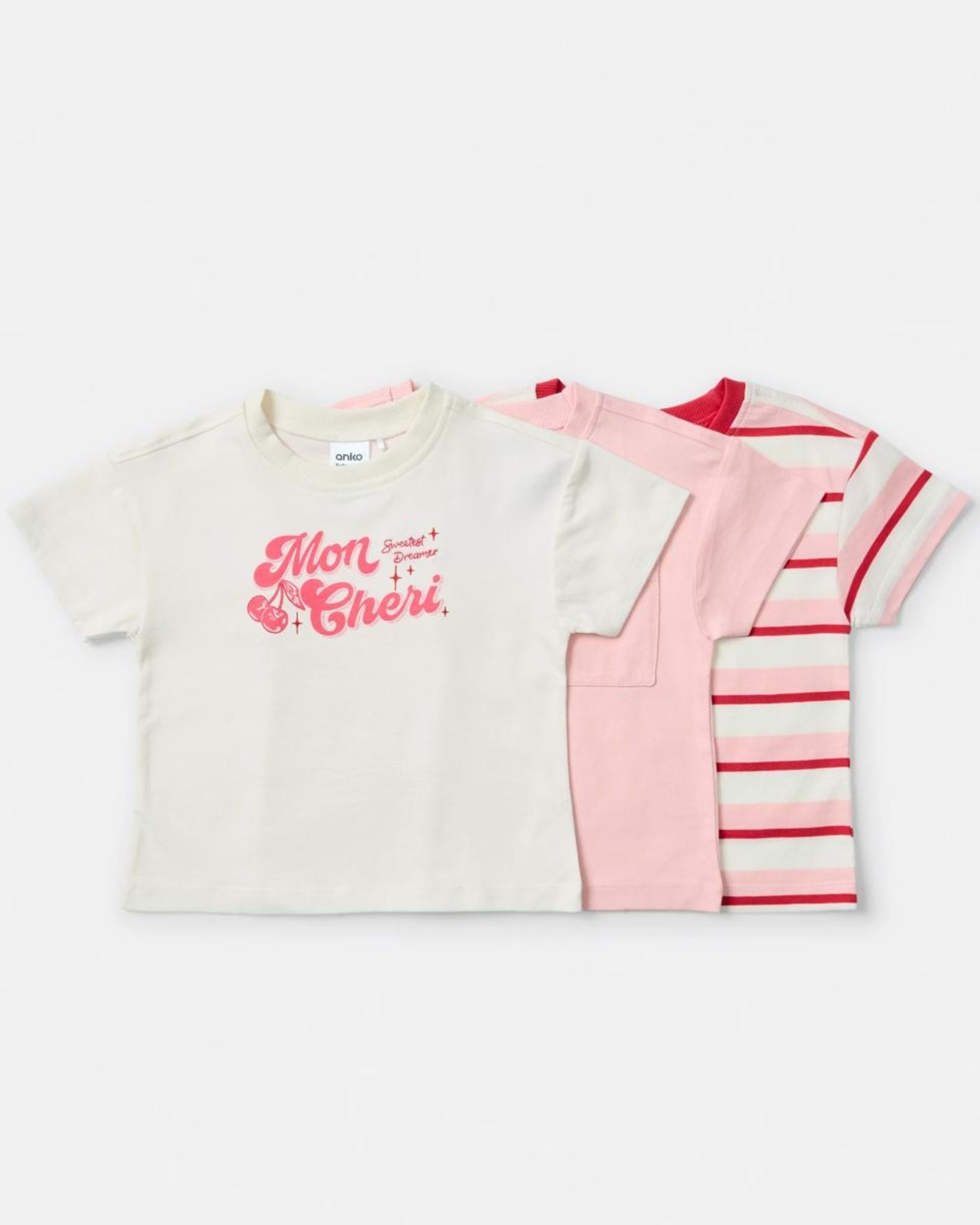 1 3 Pack Short Sleeve T-shirt MON CHERI